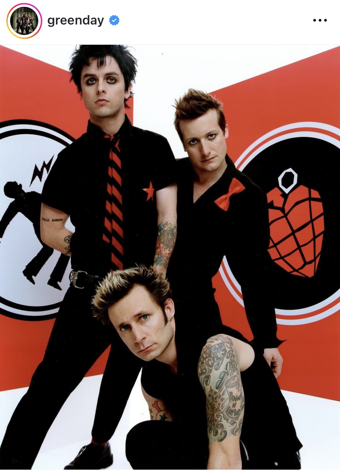 GREEN DAY（公式インスタグラムから）