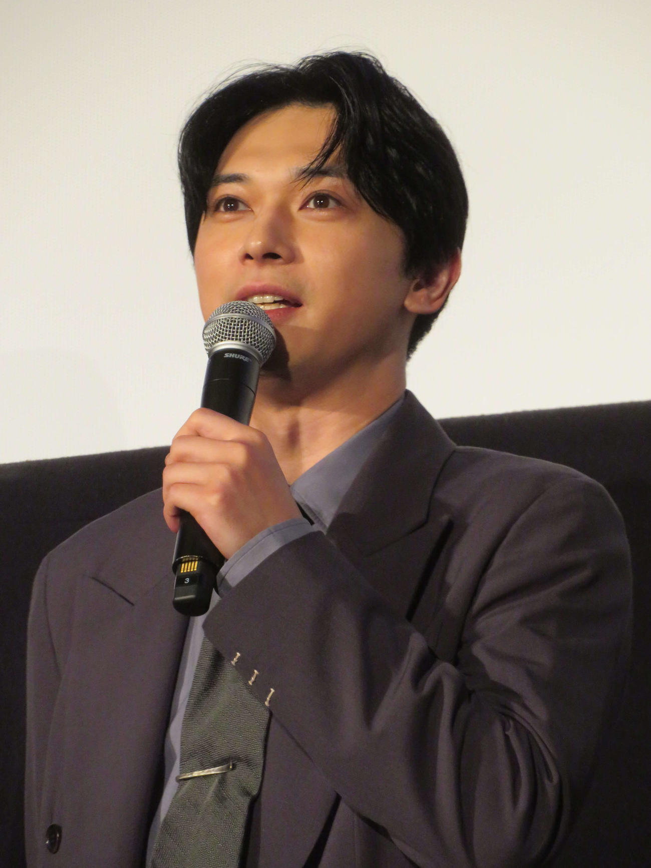 映画「ぼくが生きてる、ふたつの世界」完成披露上映会に登壇した吉沢亮（撮影・村上幸将）