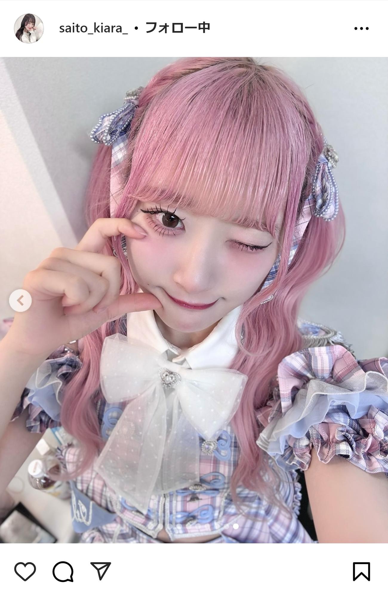 ＝LOVE齋藤樹愛羅のインスタグラムから