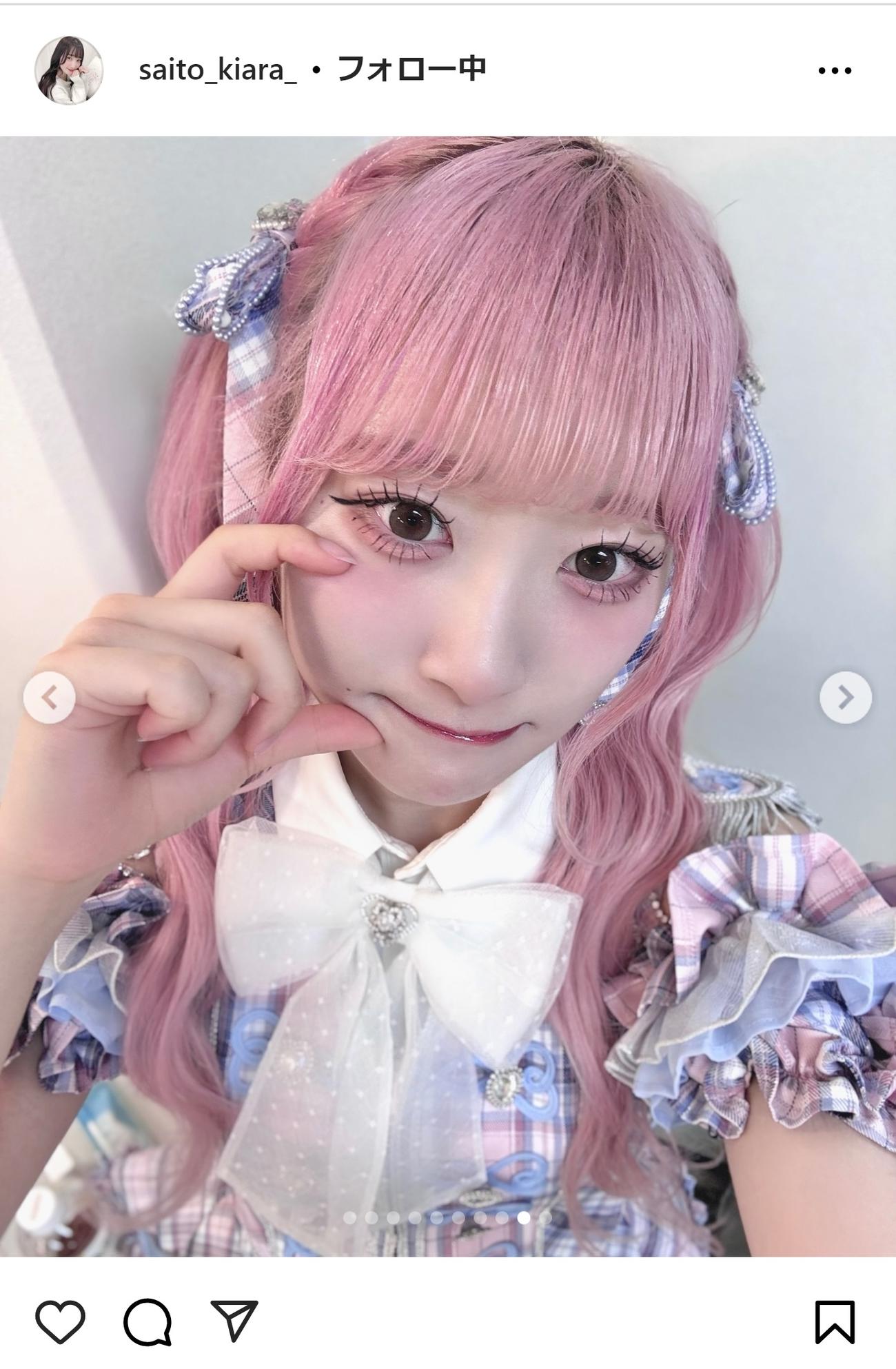 ＝LOVE齋藤樹愛羅のインスタグラムから
