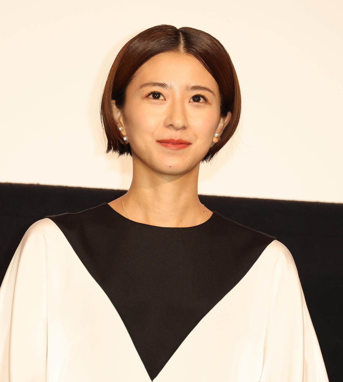 映画「夏目アラタの結婚」公開初日舞台あいさつを行った黒島結菜（撮影・中島郁夫）