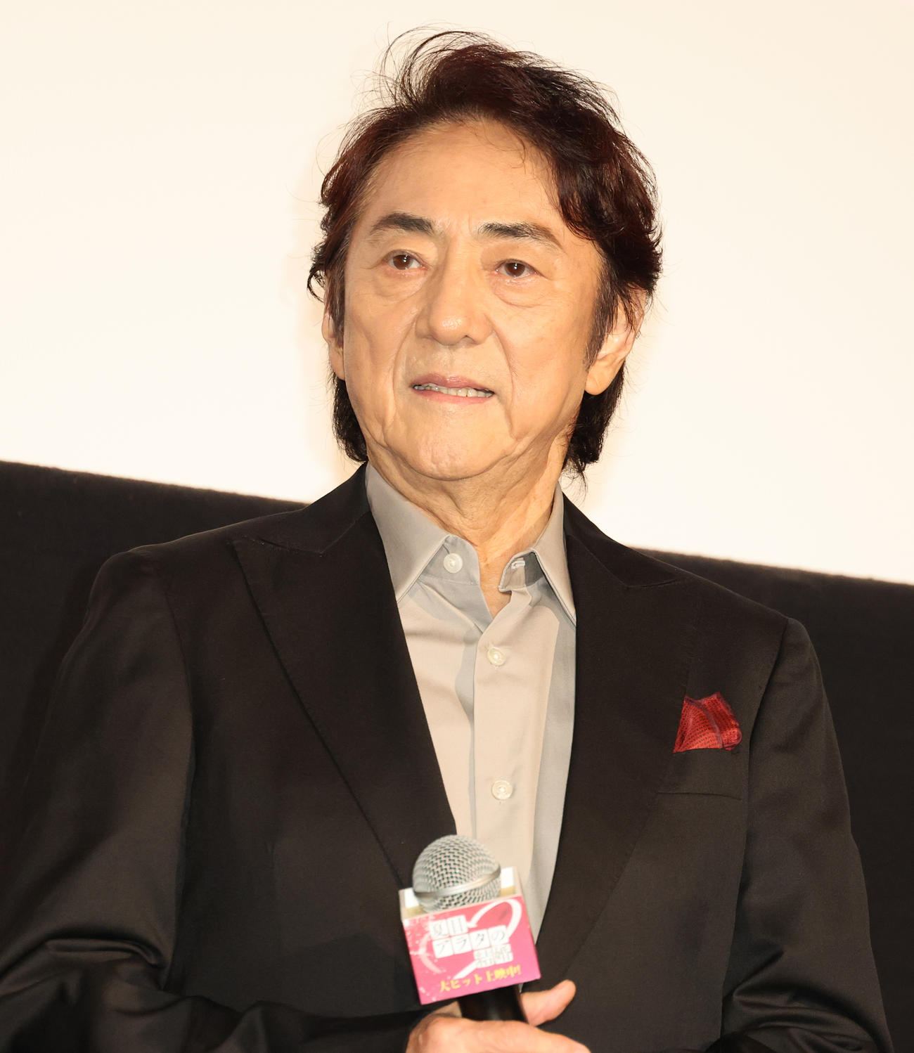 映画「夏目アラタの結婚」公開初日舞台あいさつを行った市村正親（撮影・中島郁夫）