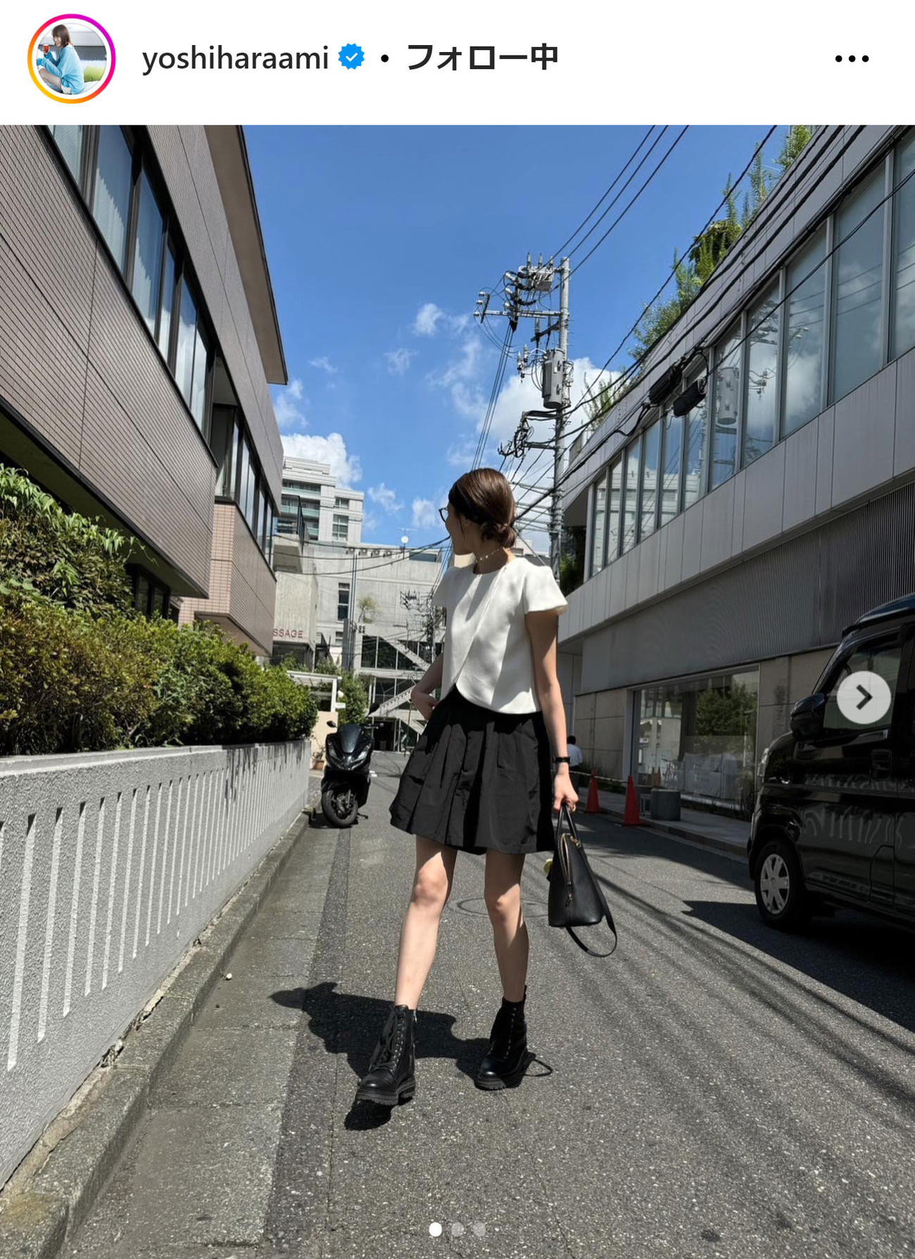 良原安美アナのインスタグラムから