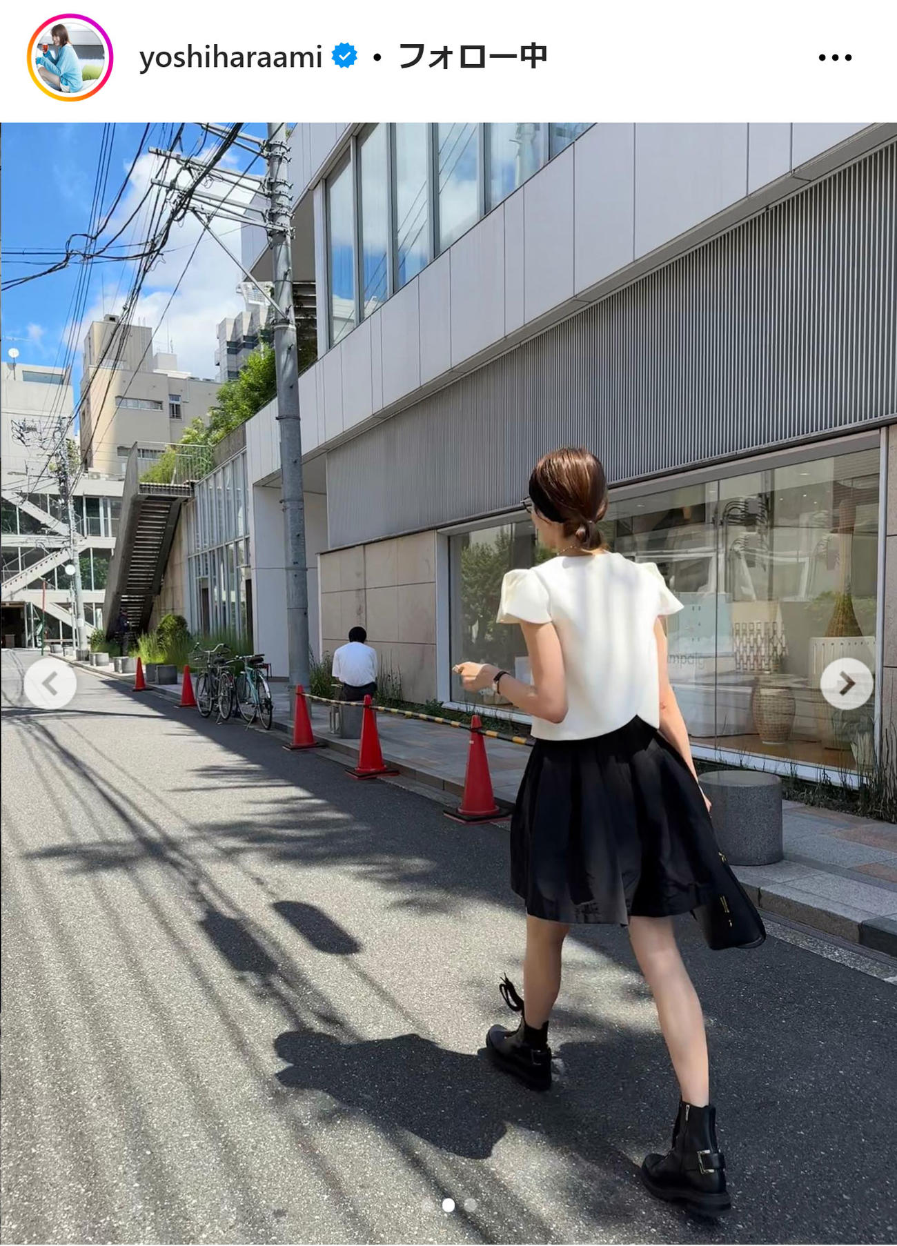 良原安美アナのインスタグラムから