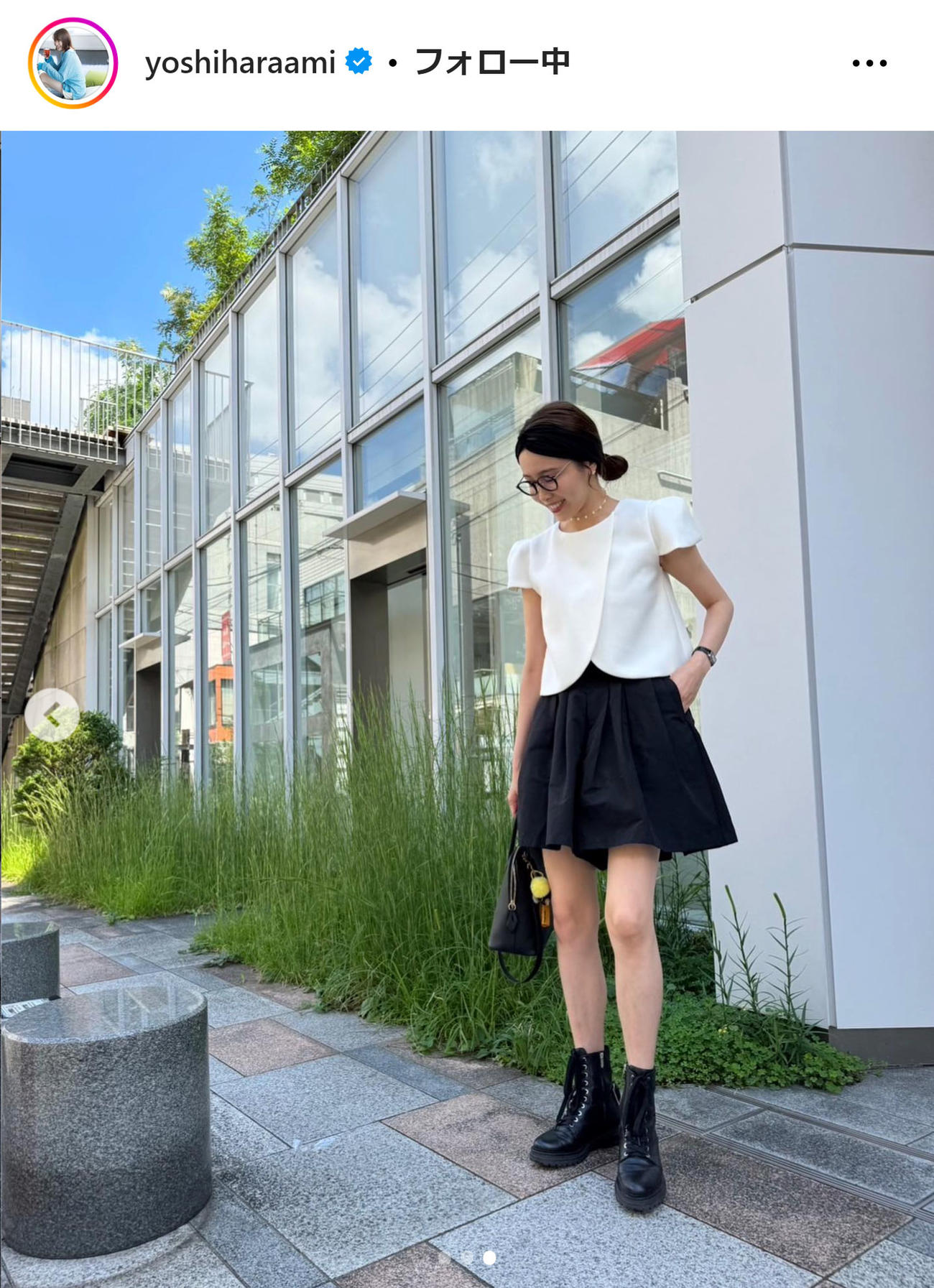 良原安美アナのインスタグラムから