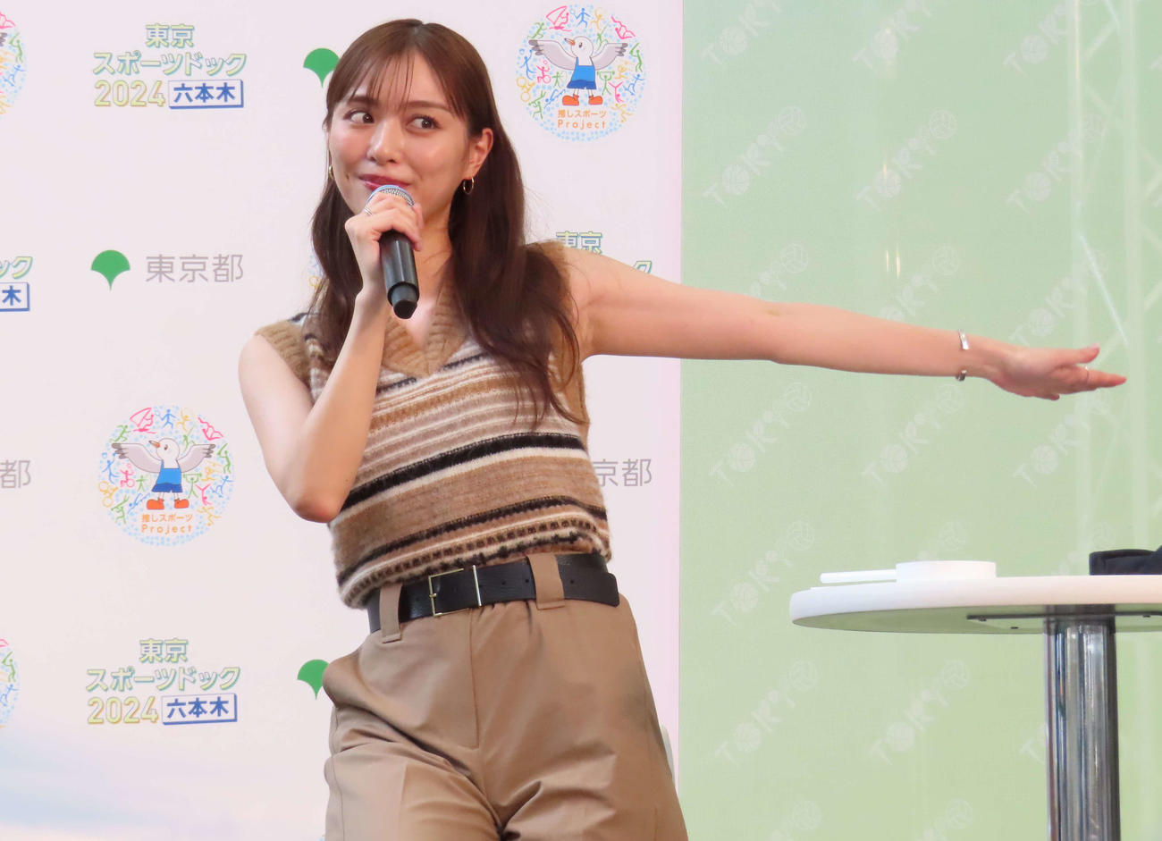 「東京スポーツドック2024」に登場した内田理央（撮影・野見山拓樹）