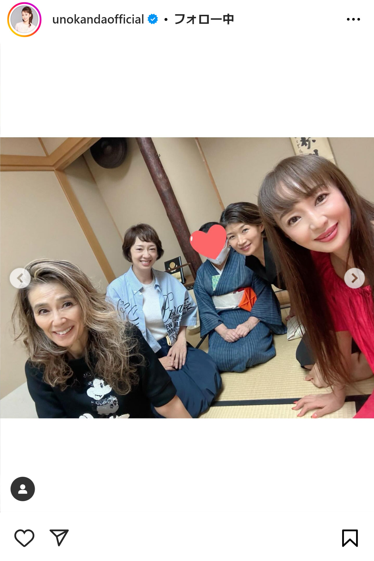 神田うののインスタグラムから