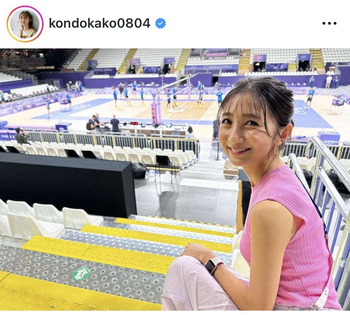 近藤夏子アナのインスタグラムから