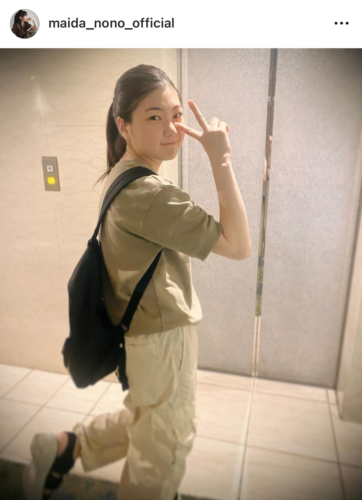 毎田暖乃のインスタグラムから