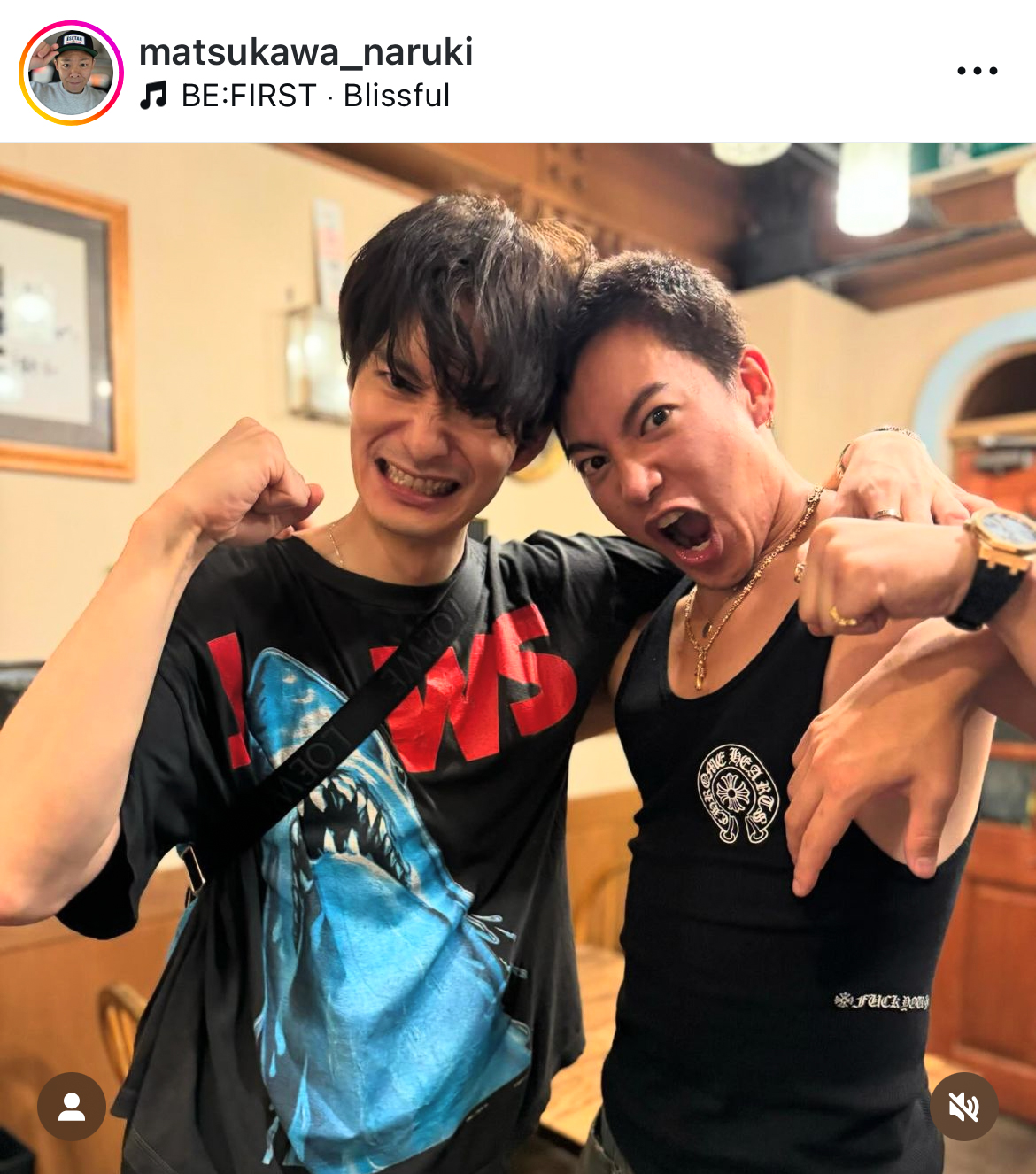 松川尚瑠輝のインスタグラムから