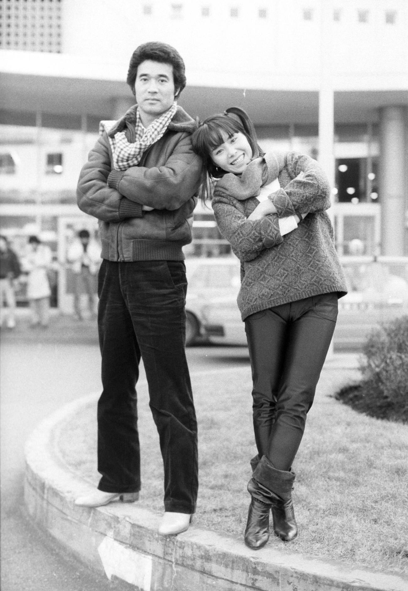 ヒロシ＆キーボーのヒロシ（黒沢博＝左）とキーボー（山田喜代子）（83年1月）