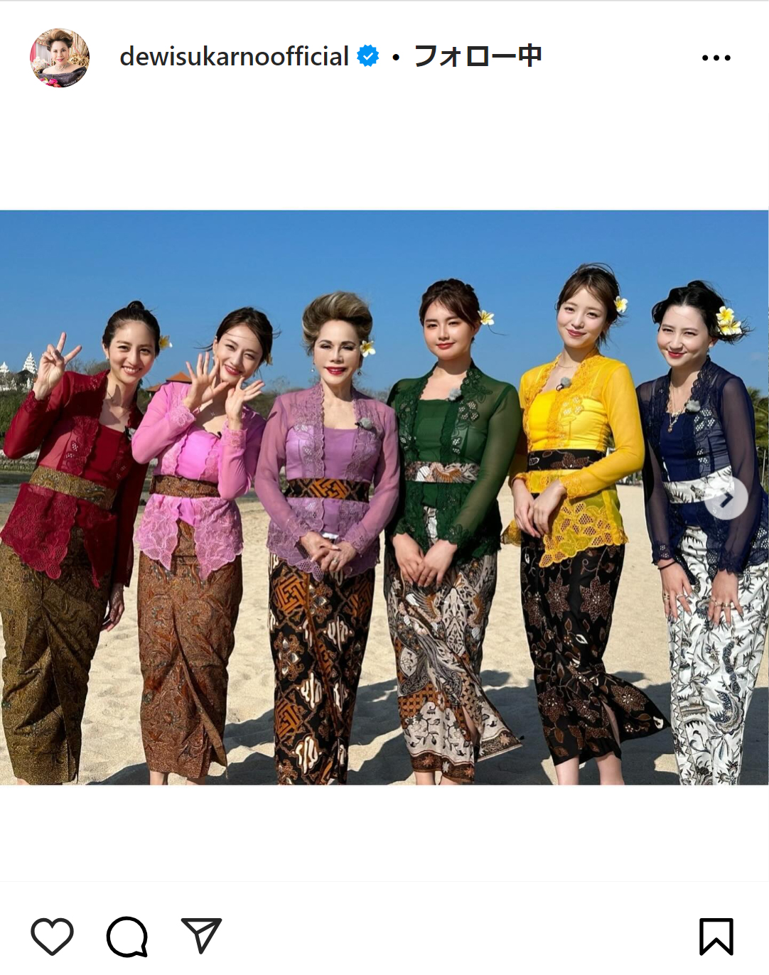 デヴィ夫人のインスタグラムから
