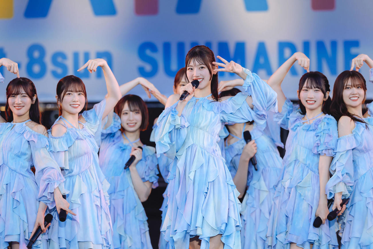 「ひなたフェス2024」でパフォーマンスする日向坂46（C）Seed＆Flower LLC