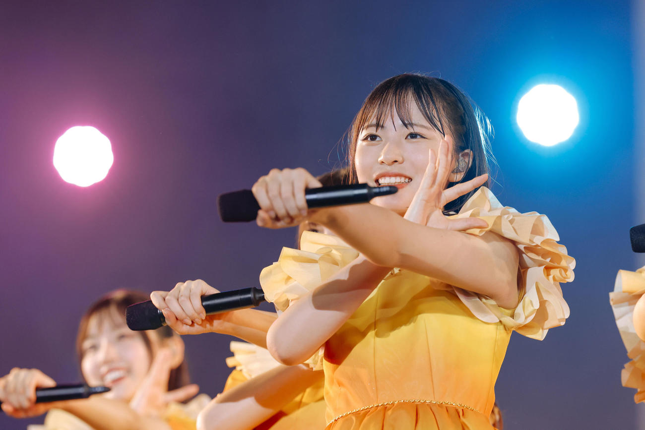 「ひなたフェス2024」でパフォーマンスする日向坂46正源司陽子（C）Seed＆Flower LLC