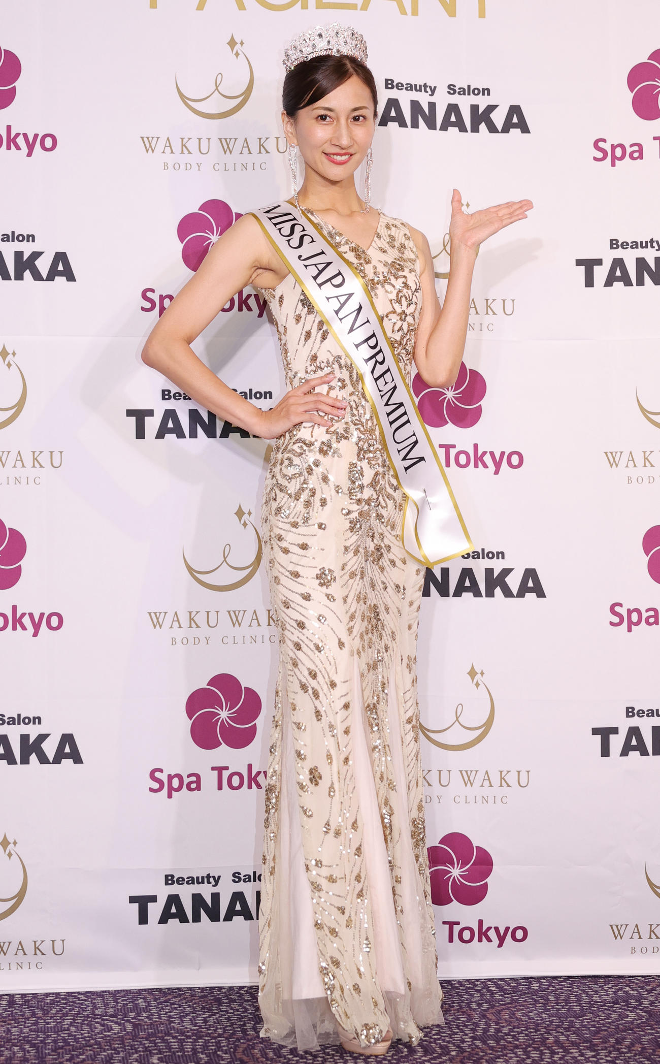 ミス・ジャパン・プレミアムの千葉代表の和泉テルミさん（撮影・野上伸悟）