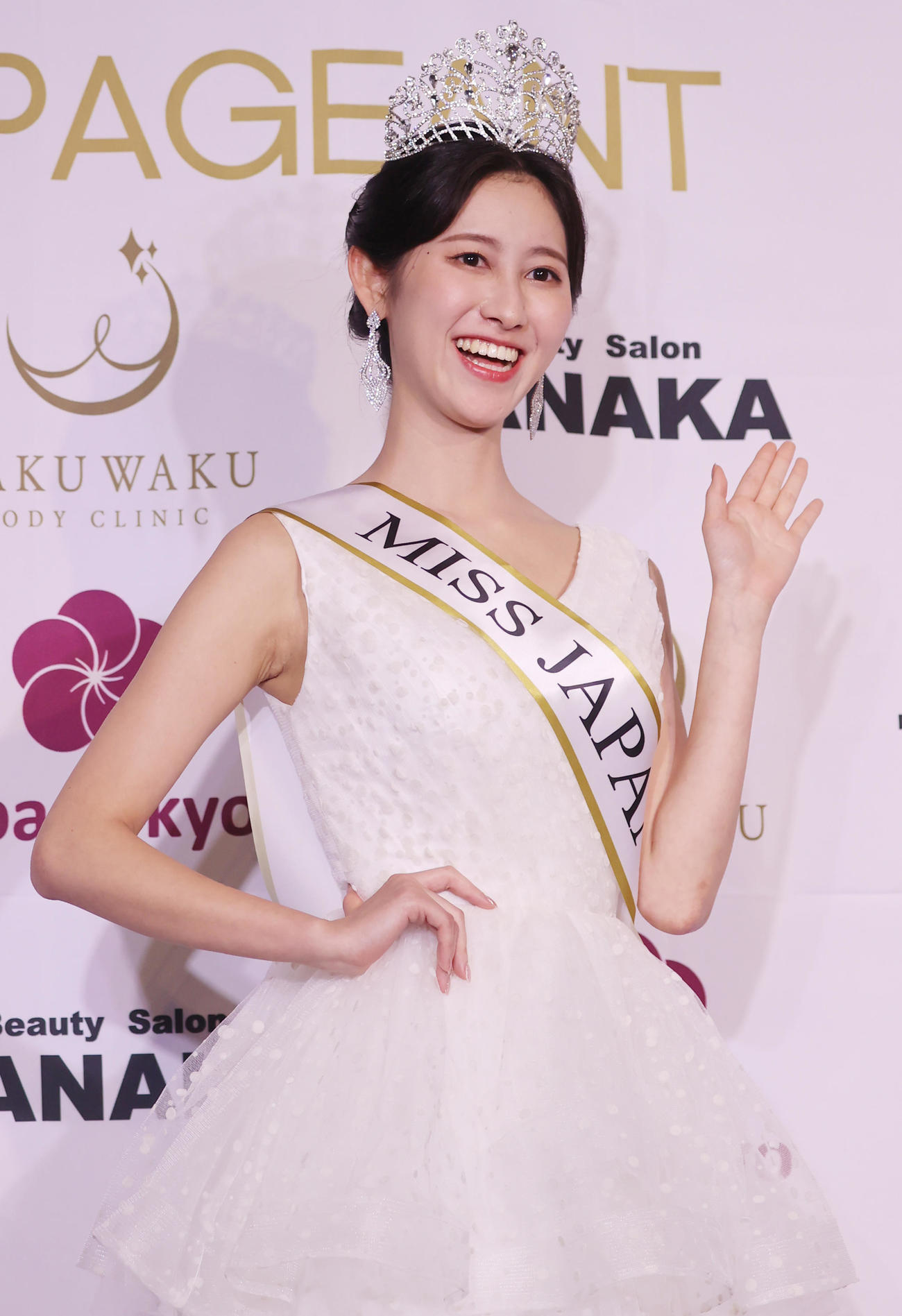 2024ミス・ジャパングランプリの香川代表、都島涼香さん（撮影・野上伸悟）