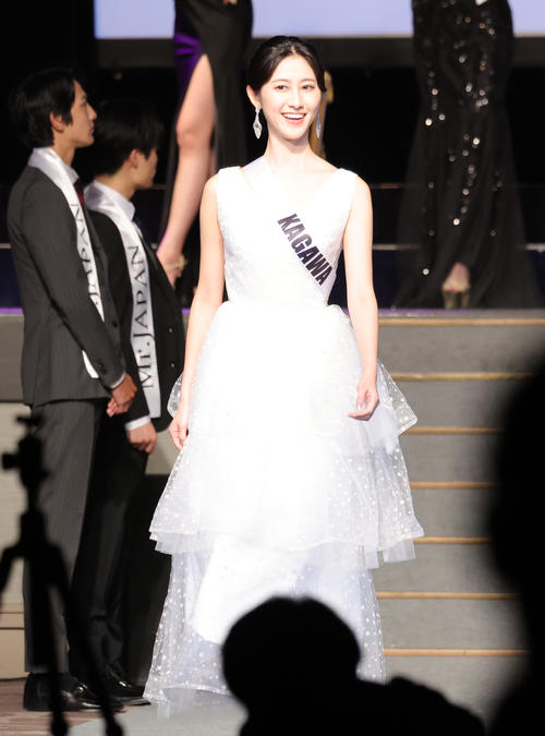 2024ミス・ジャパングランプリの香川代表、都島涼香さん（撮影・野上伸悟）