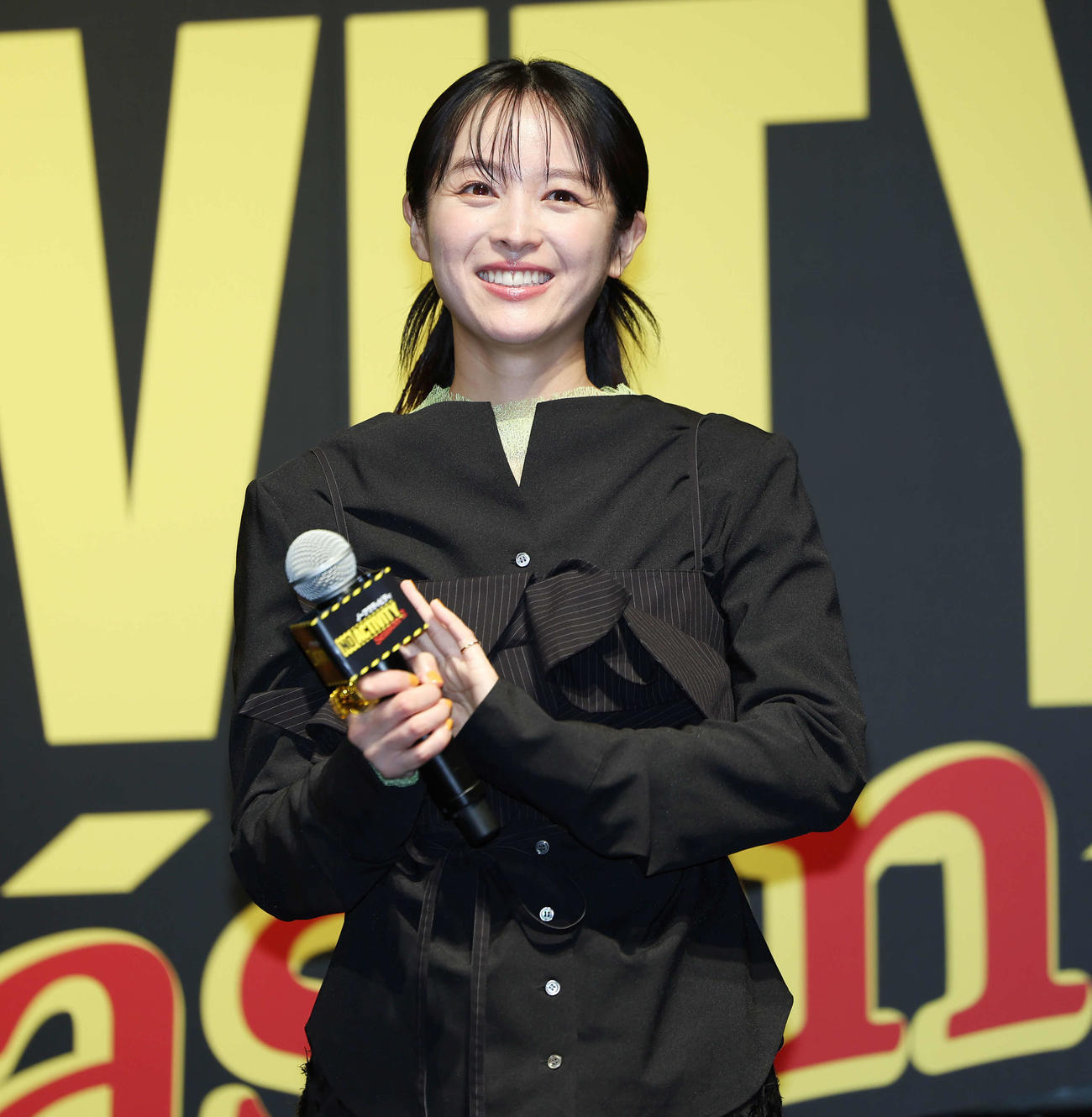 ドラマ「No Activity」シーズン2配信記念イベントで笑顔の清野菜名（撮影・宮地輝）