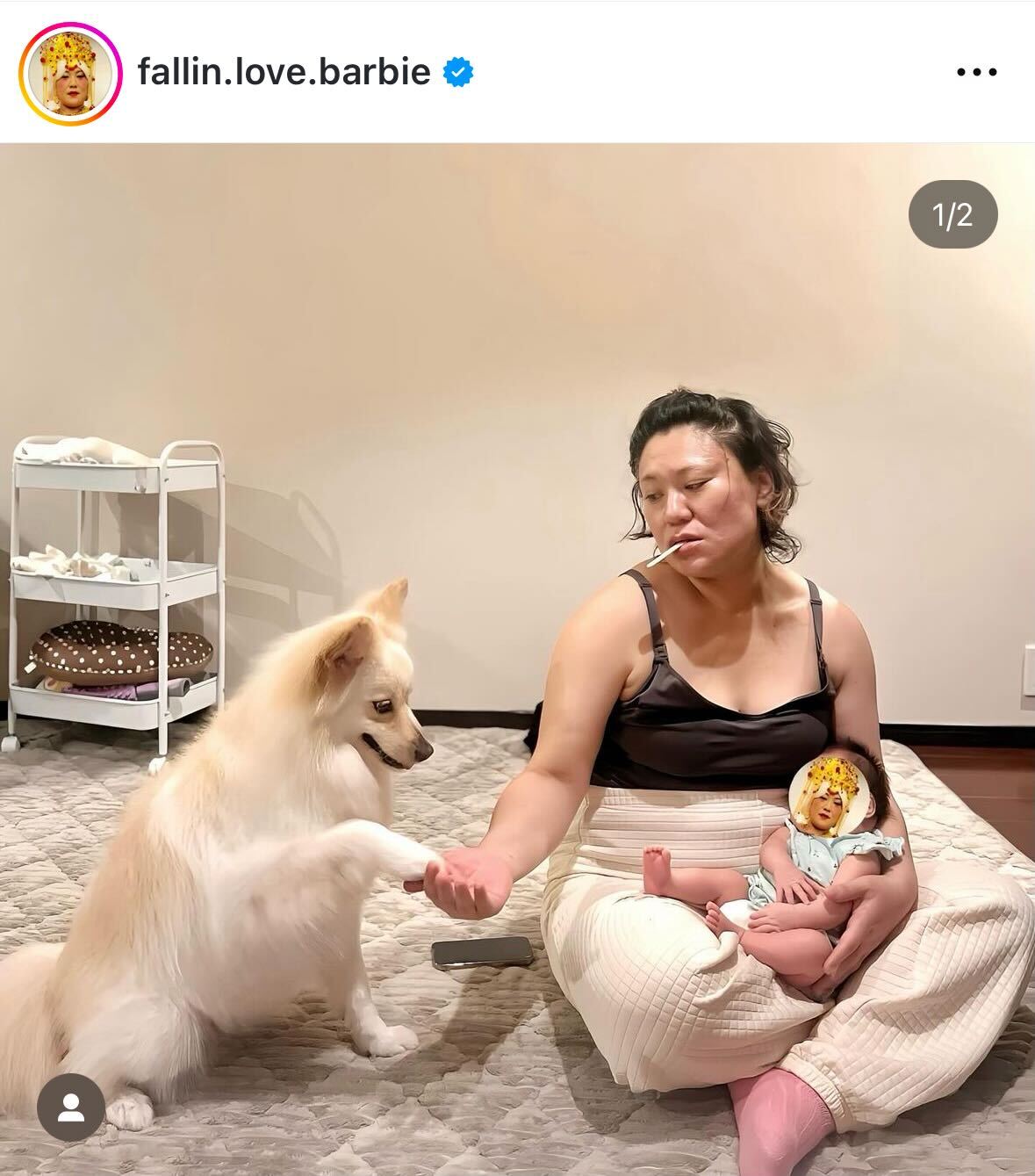 バービーのインスタグラムから