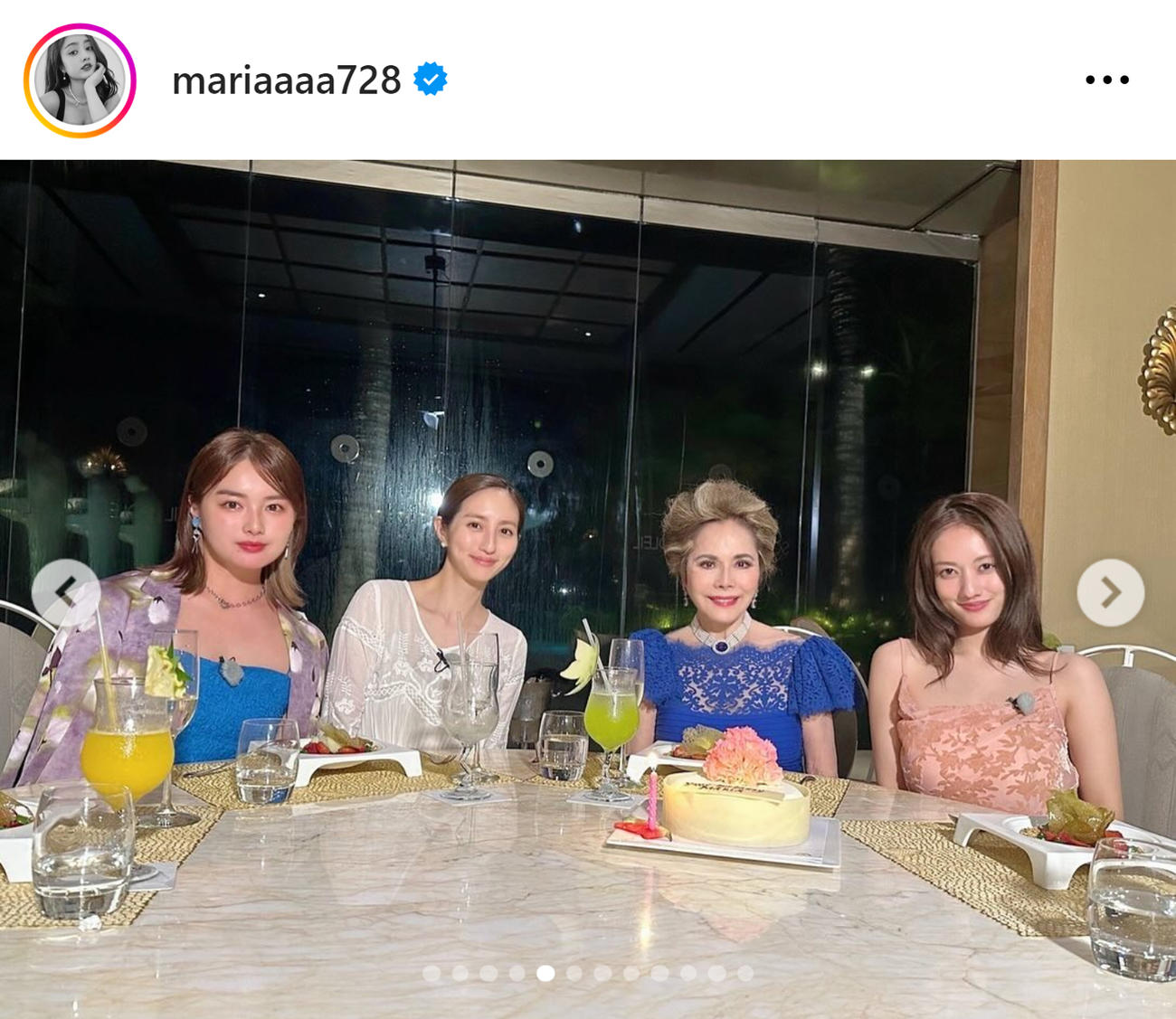 谷まりあのインスタグラムから