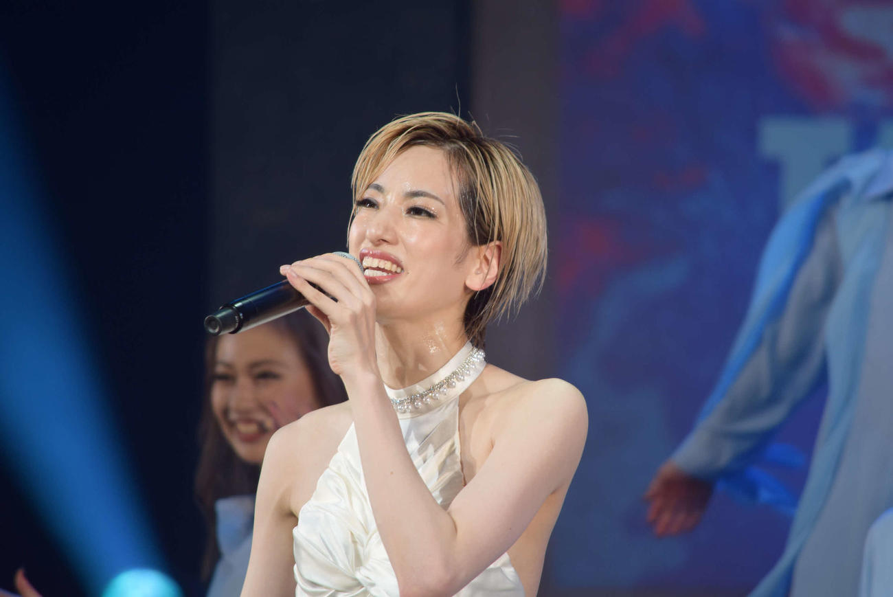 宝塚歌劇団退団後初コンサート「TABLEAU」を開催した柚香光（撮影・阪口孝志）