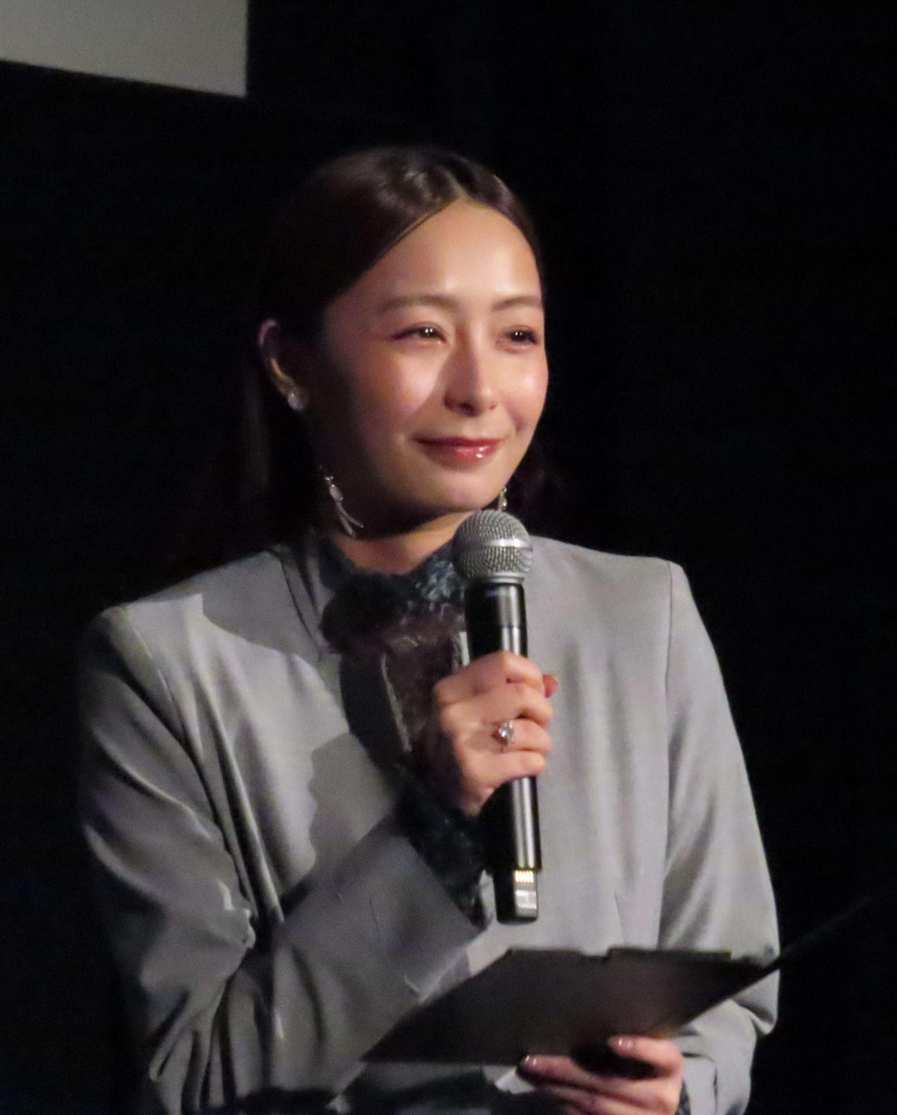 韓国映画「犯罪都市　PUNISHMENT」日本最速上映会にゲストMCとして出席した宇垣美里（撮影・野見山拓樹）