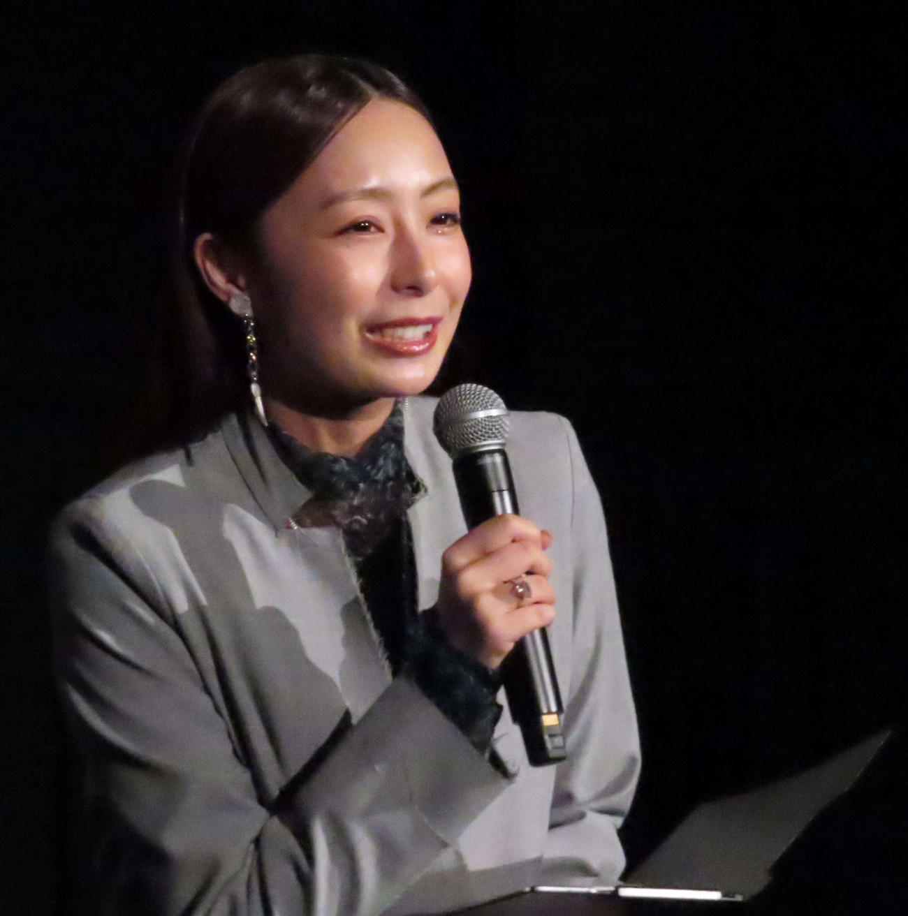 韓国映画「犯罪都市　PUNISHMENT」日本最速上映会にゲストMCとして出席した宇垣美里（撮影・野見山拓樹）