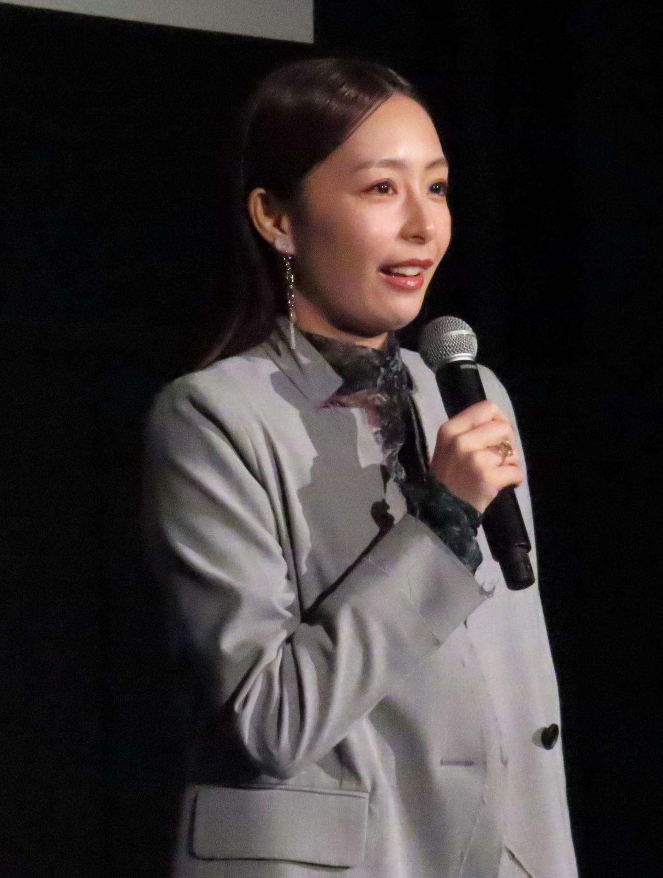韓国映画「犯罪都市　PUNISHMENT」日本最速上映会にゲストMCとして出席した宇垣美里（撮影・野見山拓樹）