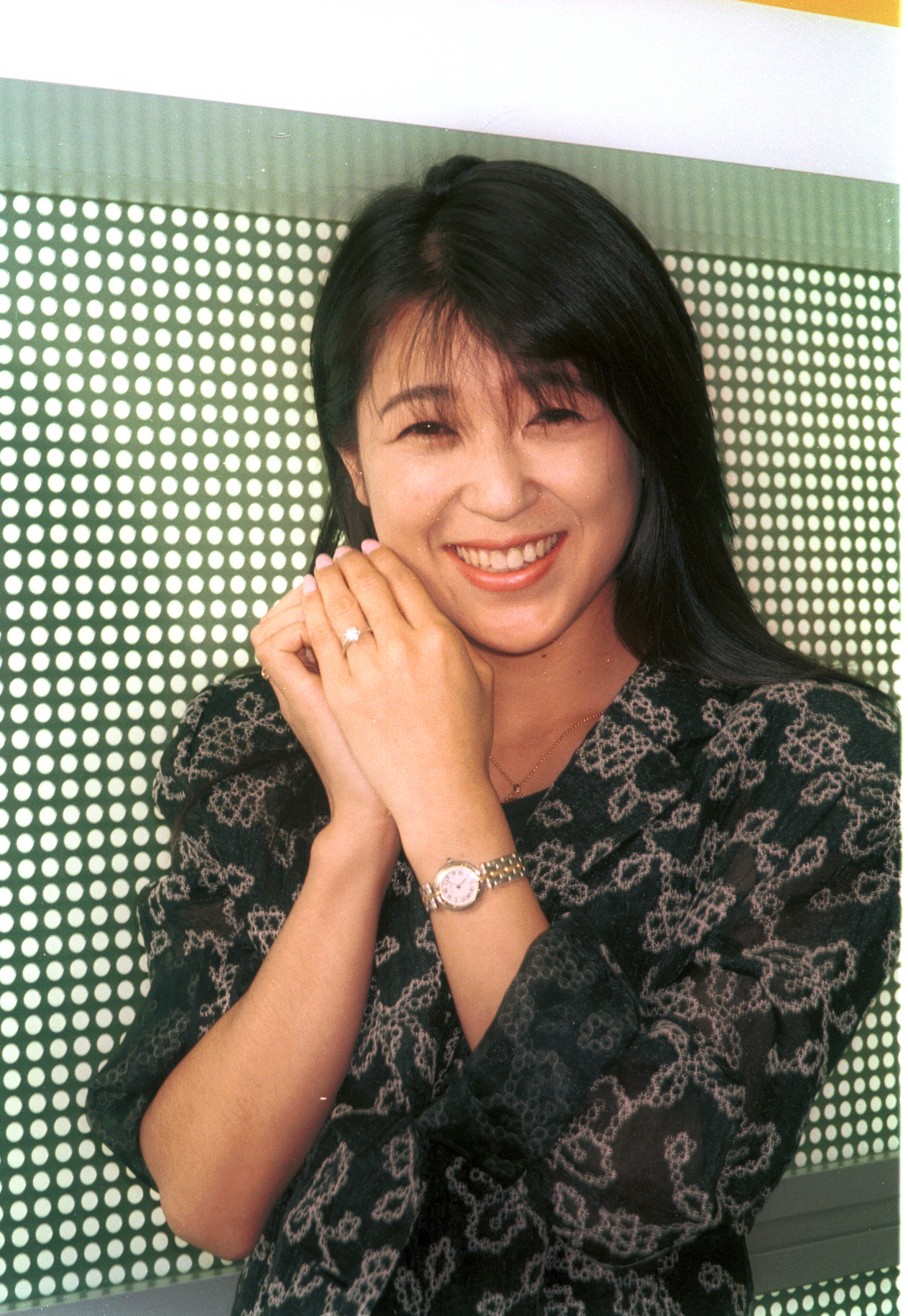 結婚の喜びを語った新田恵利（97年6月撮影）