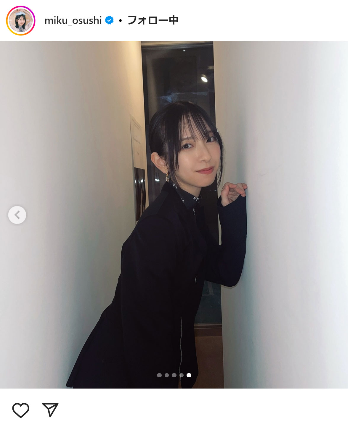 金村美玖のインスタグラムから