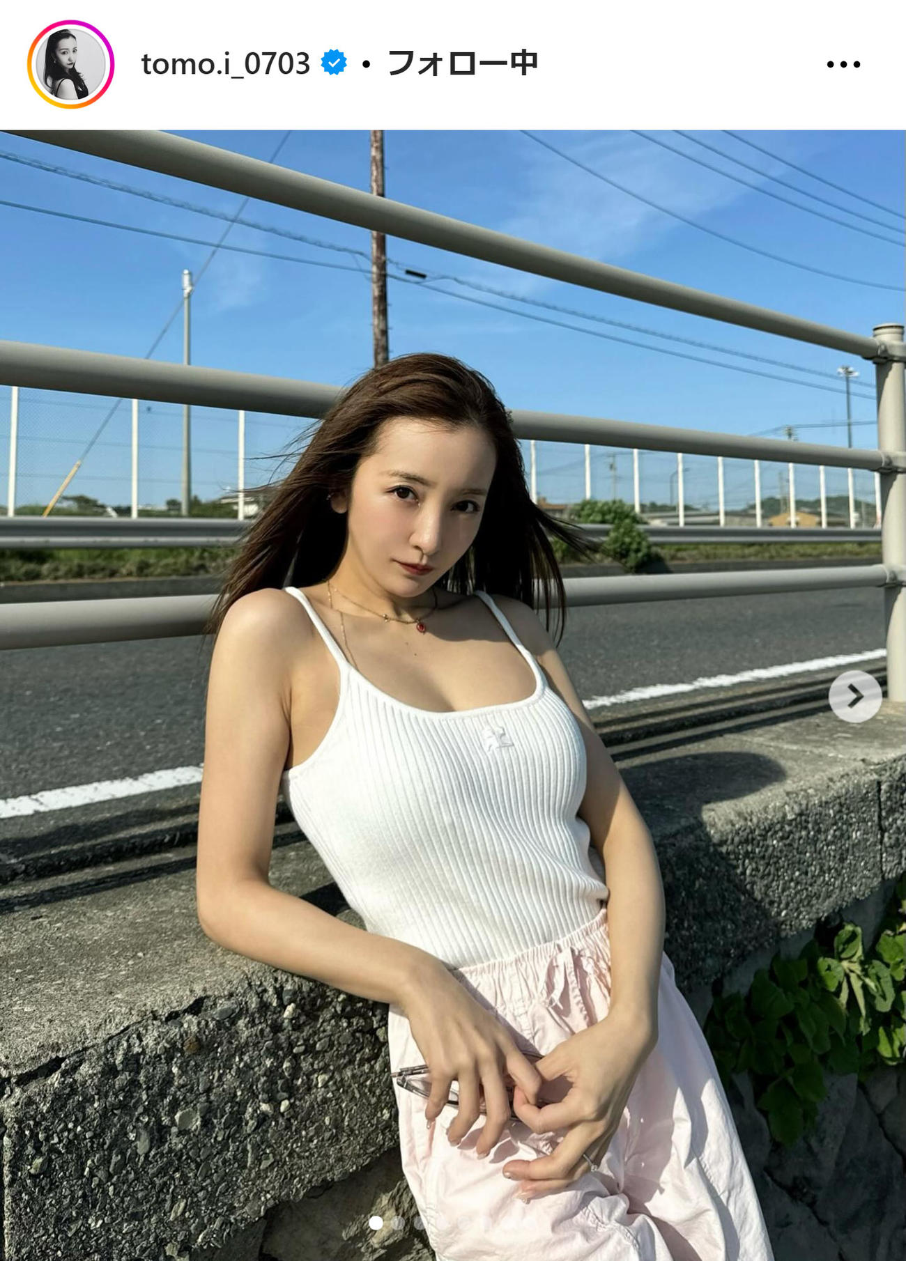 板野友美のインスタグラムから