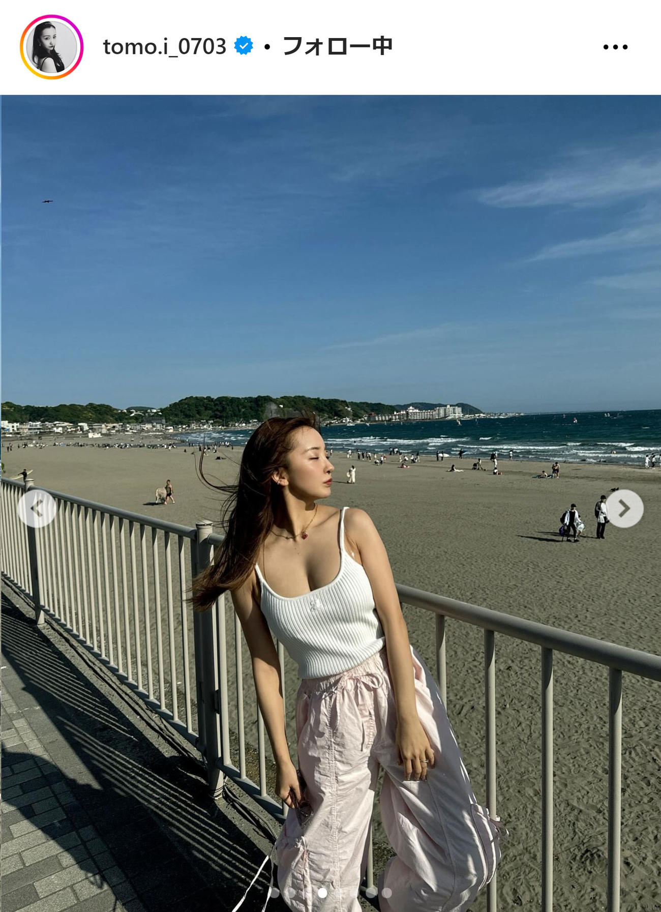 板野友美のインスタグラムから