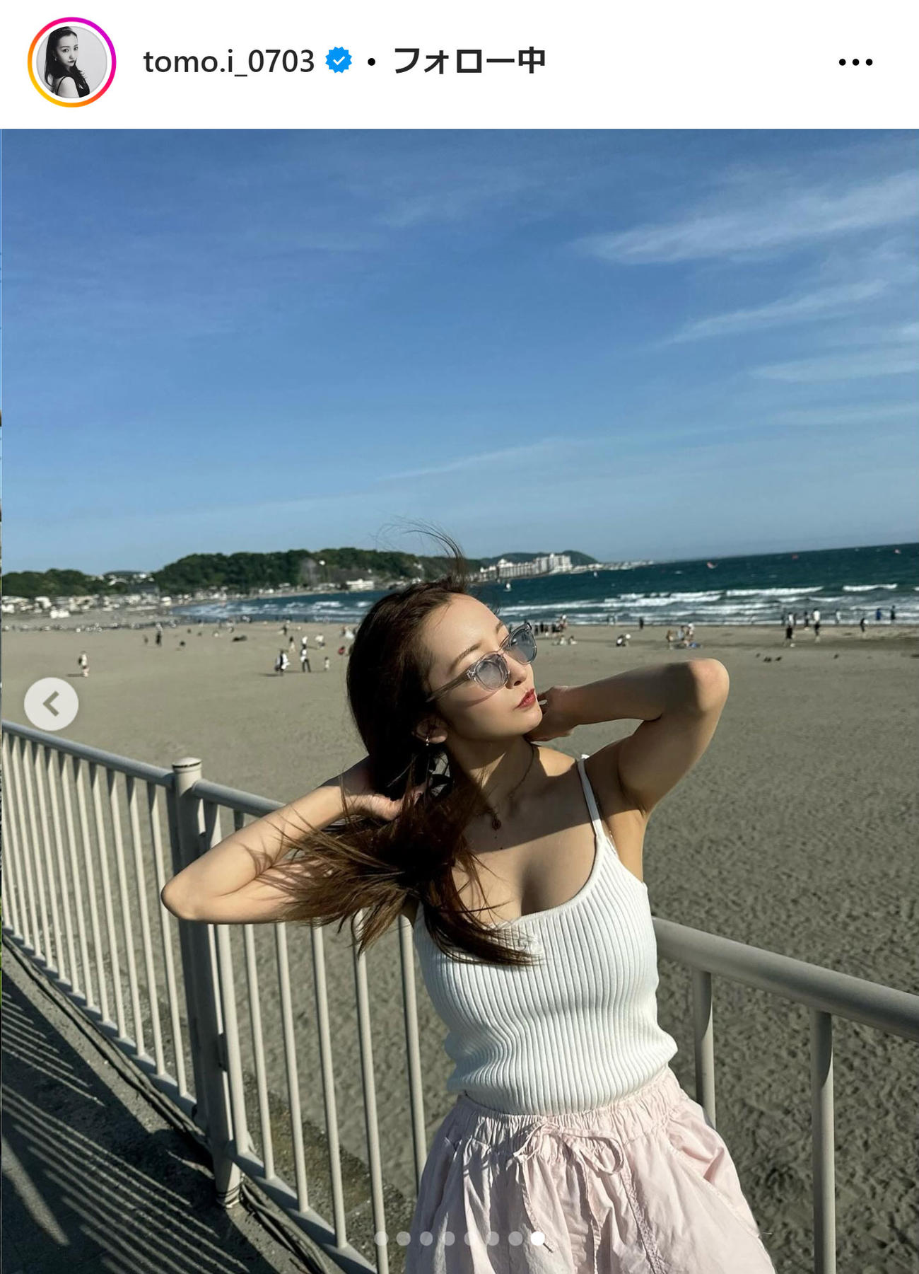 板野友美のインスタグラムから