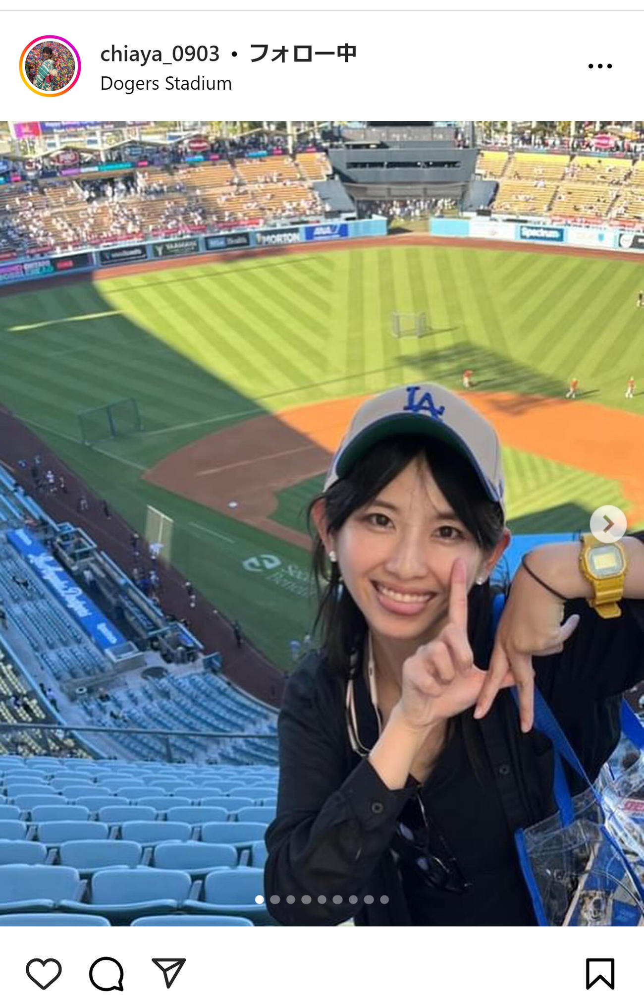 千綾のインスタグラムから