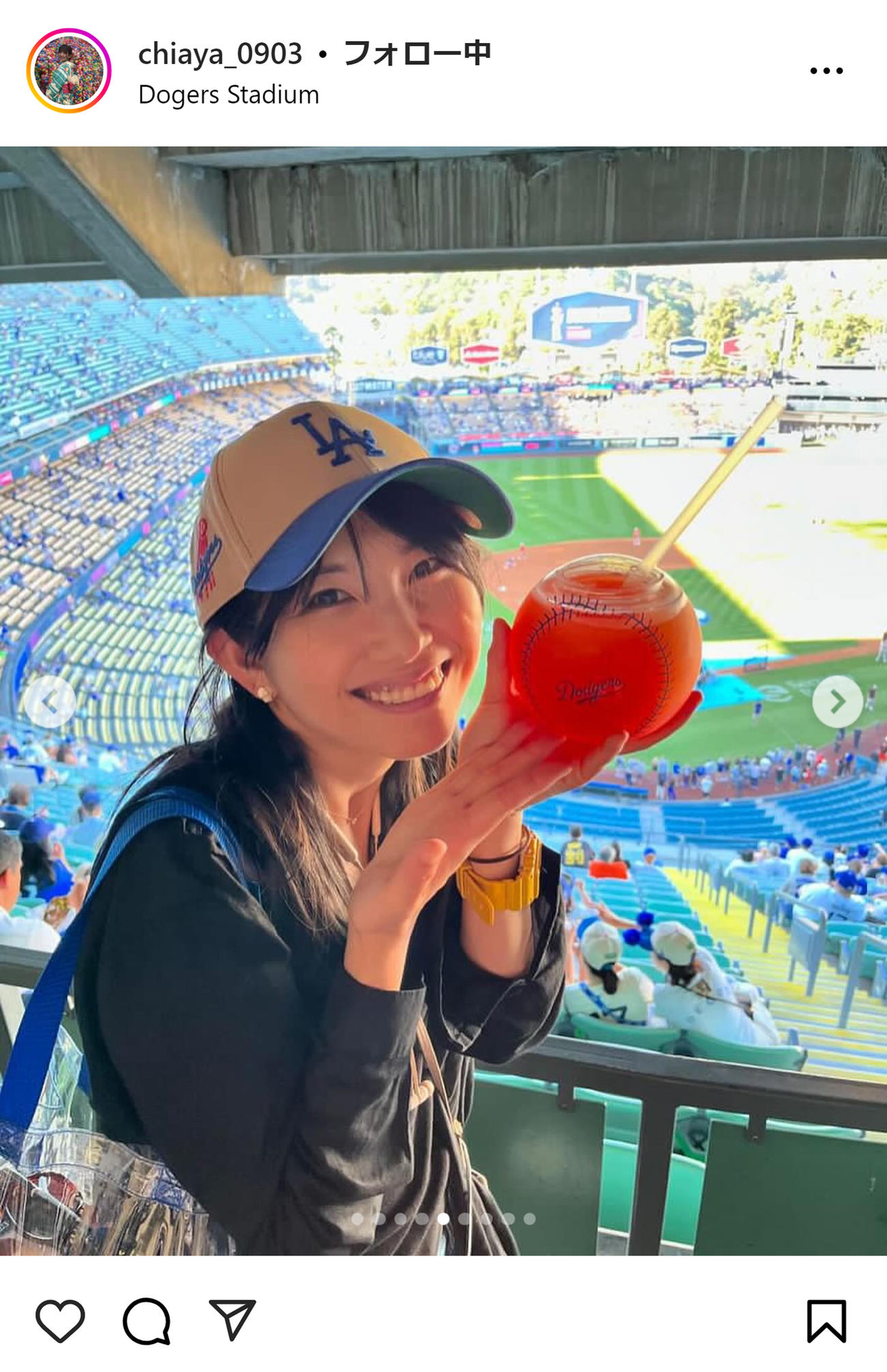 千綾のインスタグラムから