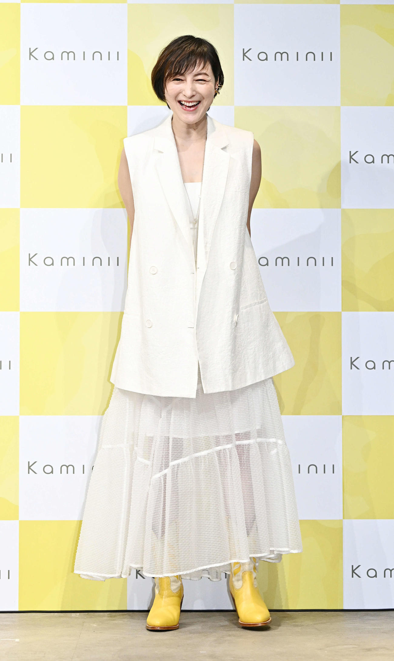 笑顔で会場を後にする広末涼子（撮影・滝沢徹郎）