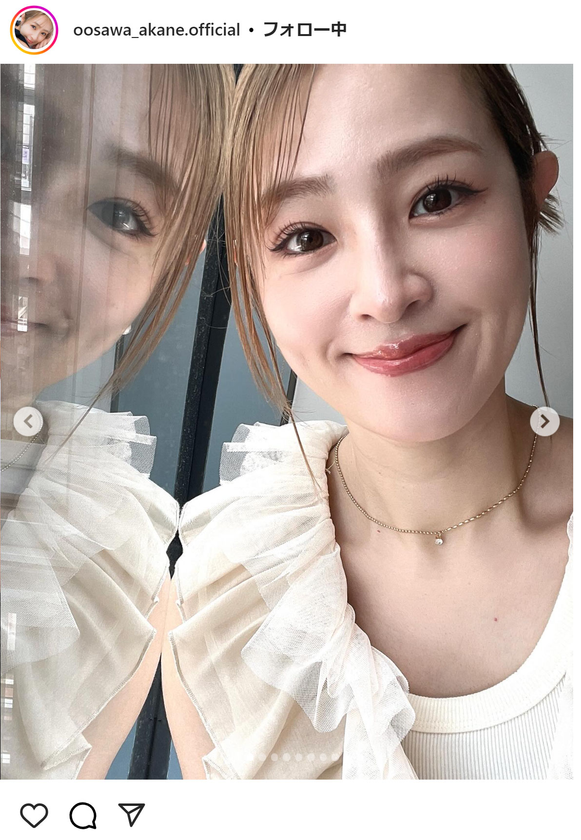 大沢あかねのインスタグラムから