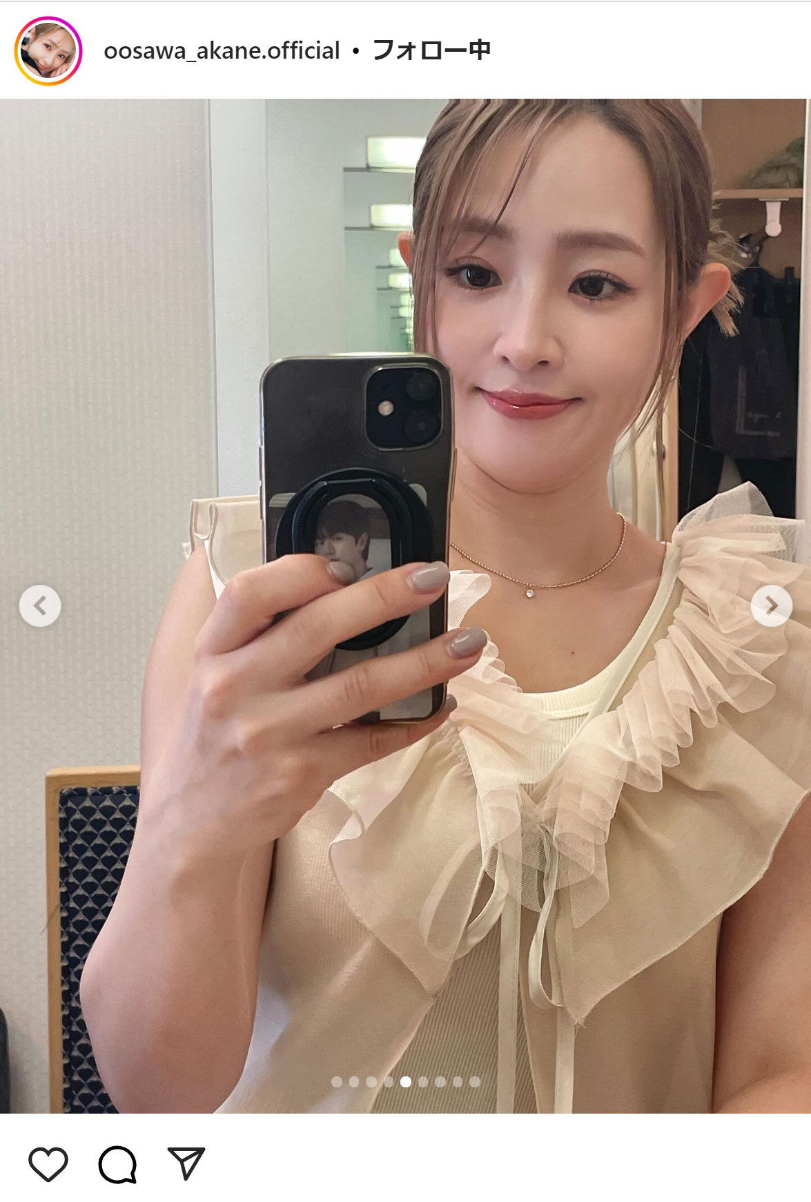 大沢あかねのインスタグラムから
