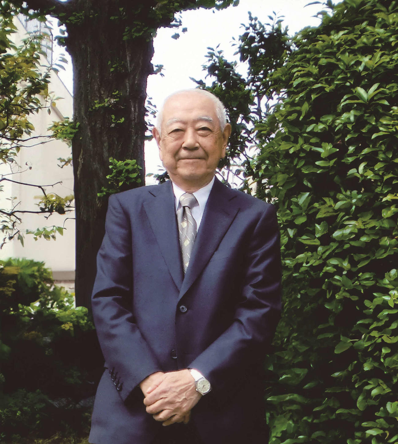 元共同テレビジョン会長の岡田太郎さん（提供写真）