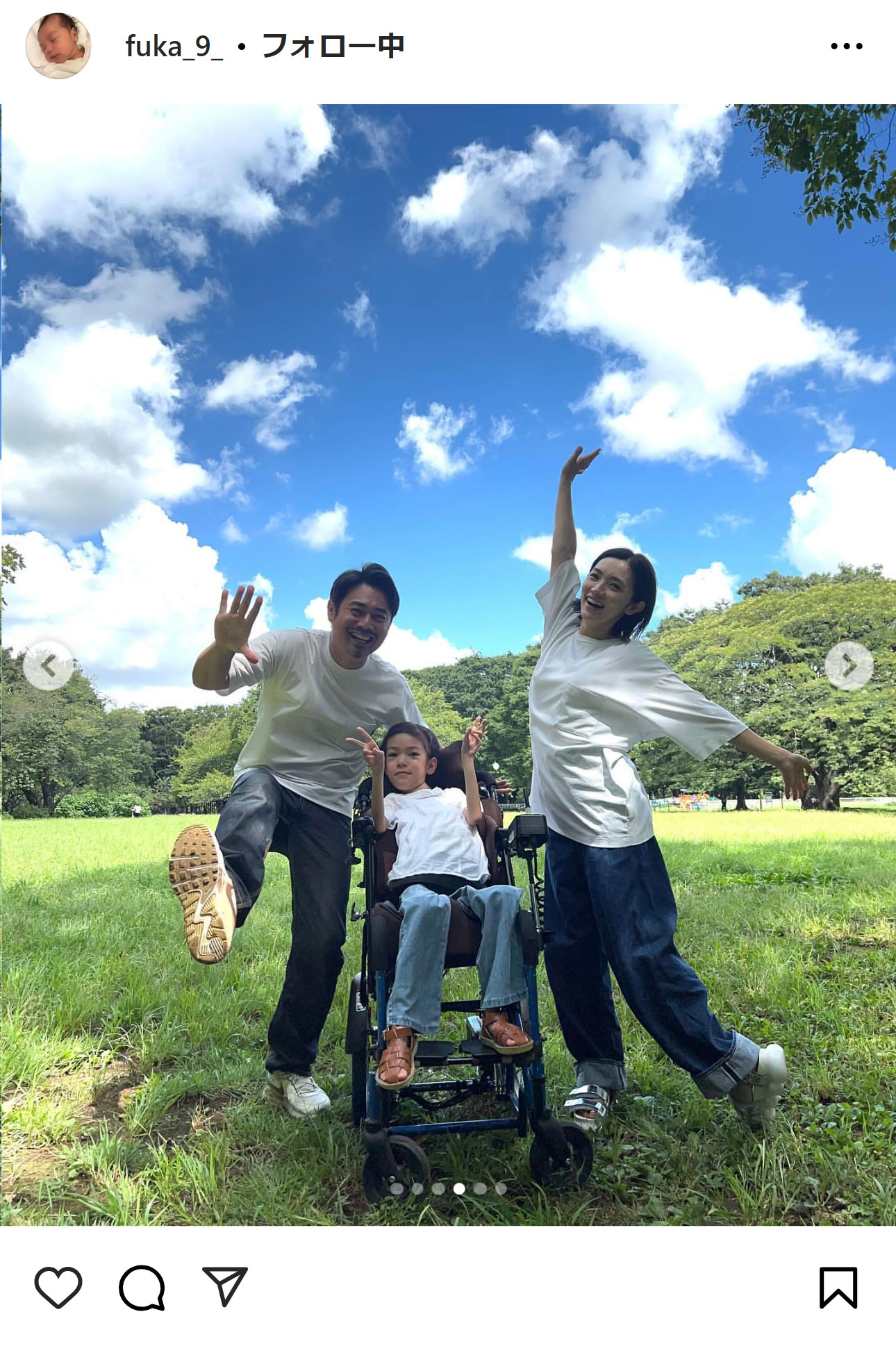 星野真里の娘のインスタグラムから