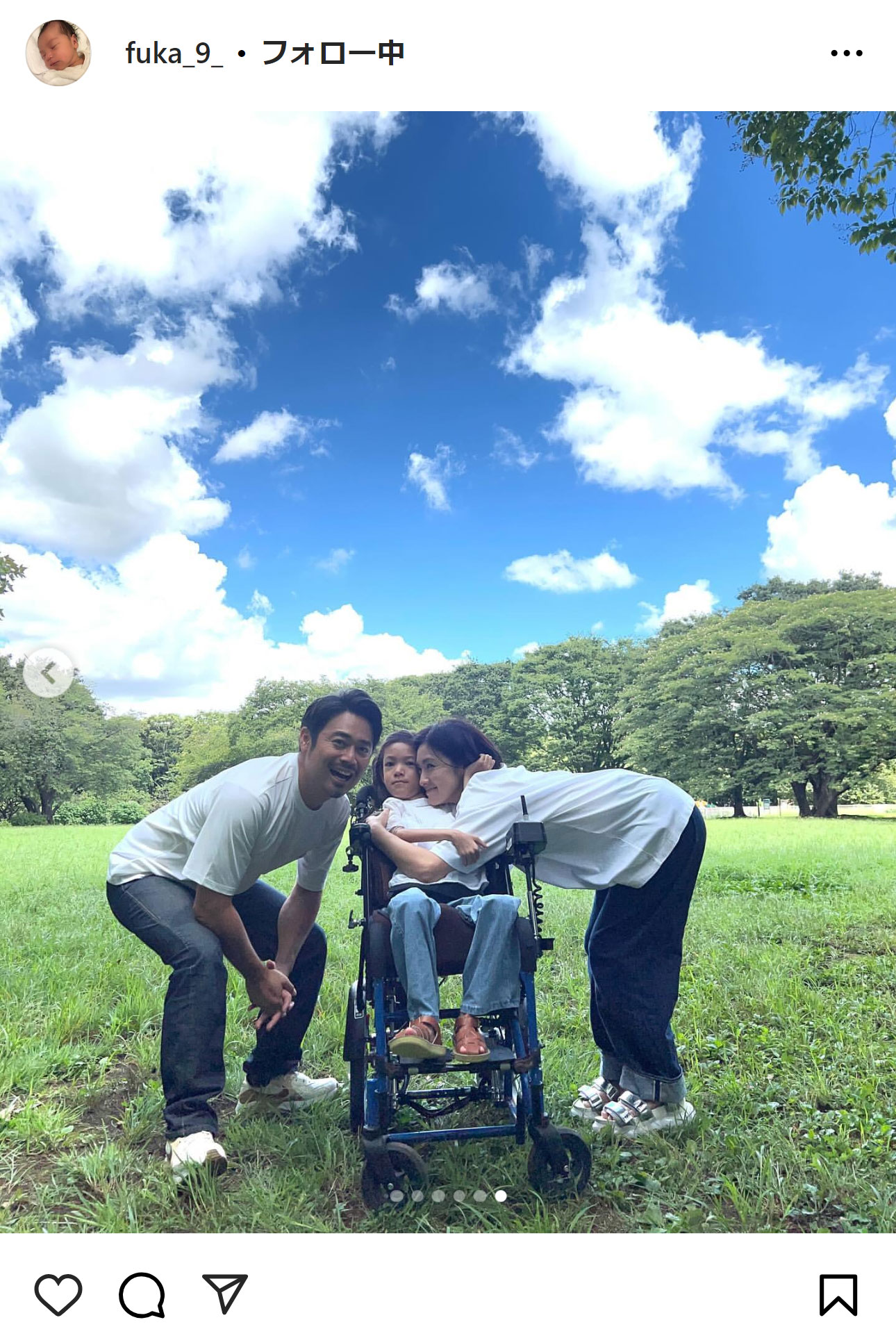 星野真里の娘のインスタグラムから
