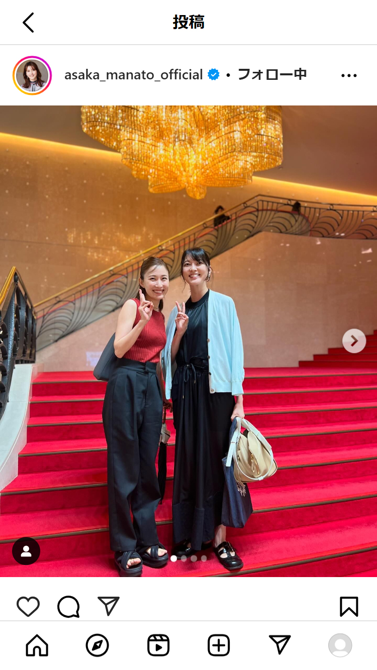 朝夏まなとのインスタグラムから