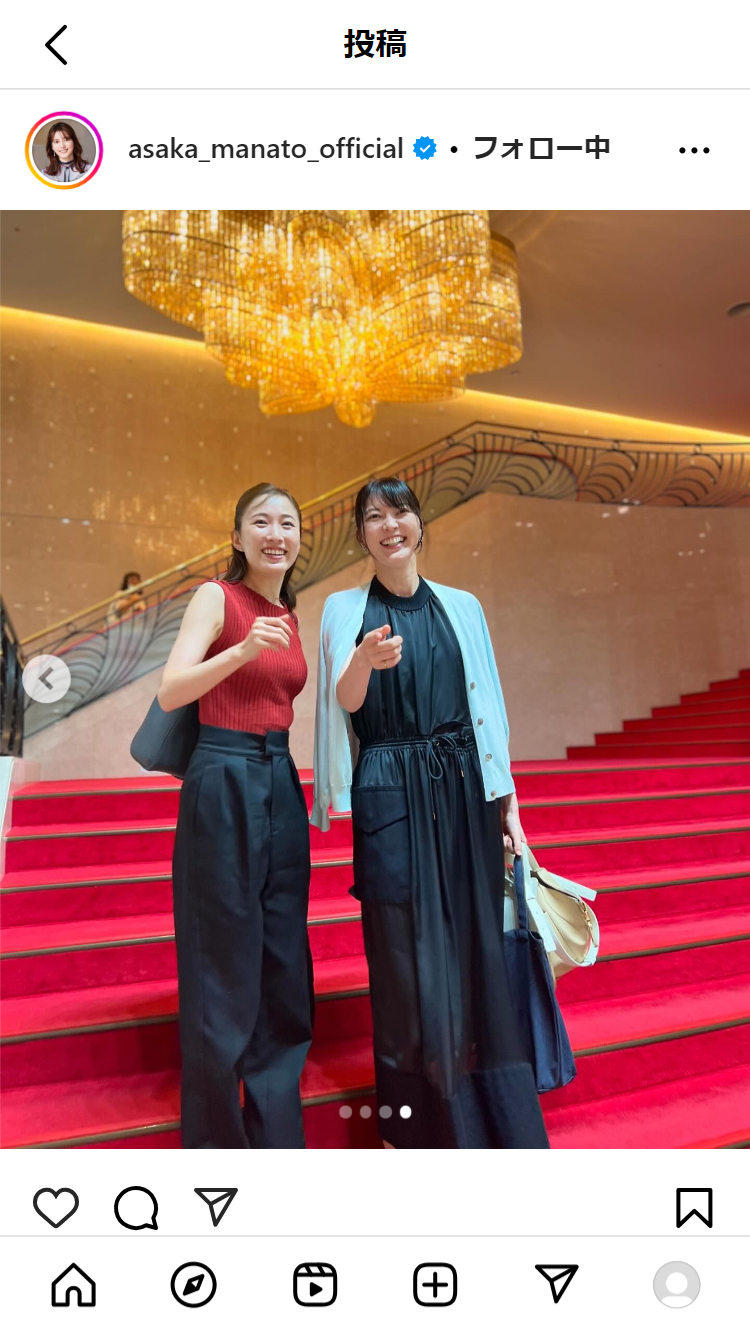 朝夏まなとのインスタグラムから
