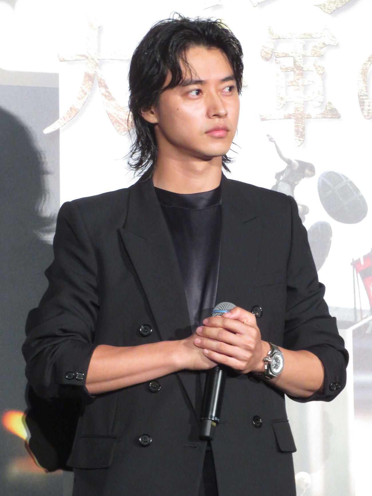 映画「キングダム　大将軍の帰還」大ヒット御礼舞台あいさつに登壇した山崎賢人