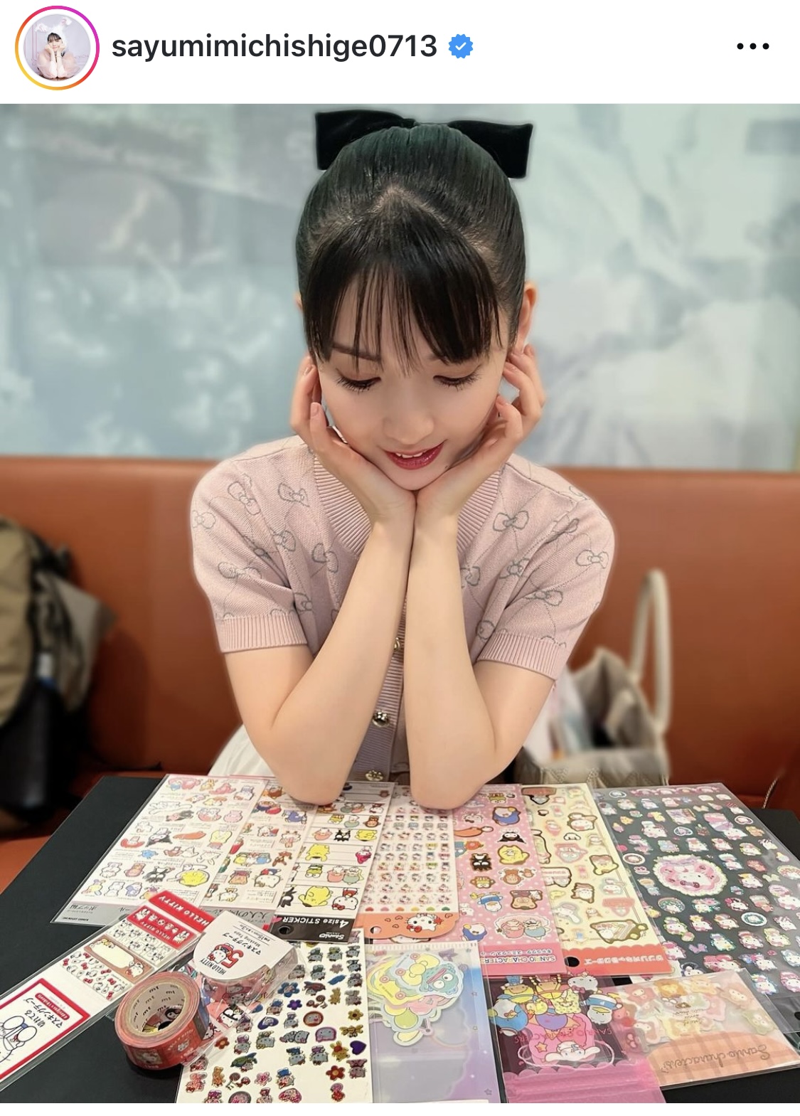 道重さゆみインスタグラムから