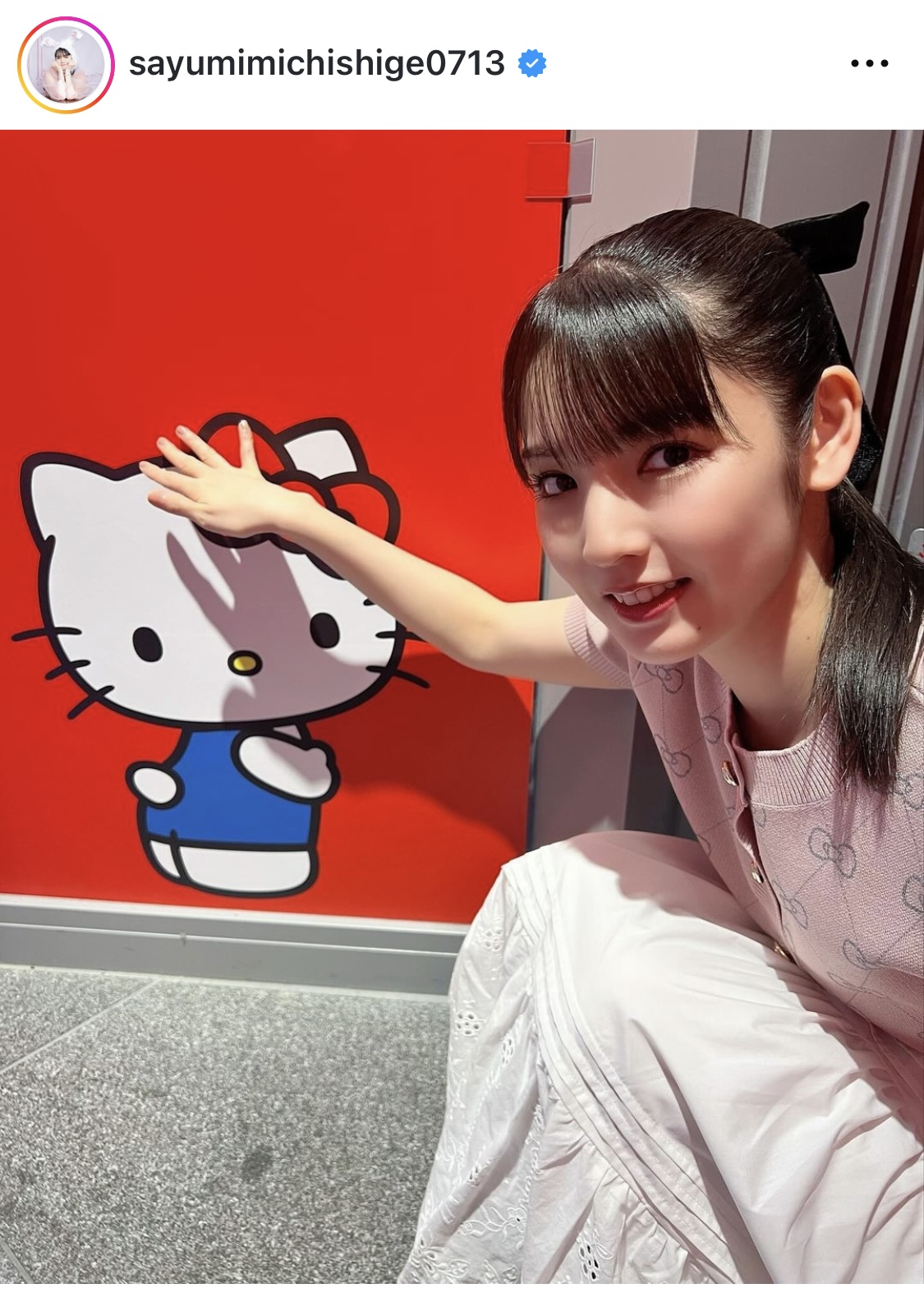 道重さゆみインスタグラムから