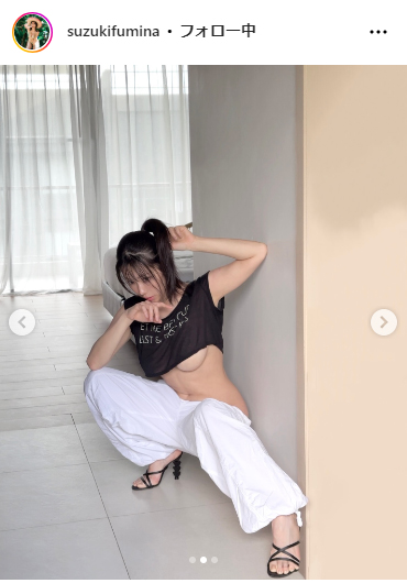 鈴木ふみ奈のインスタグラムから