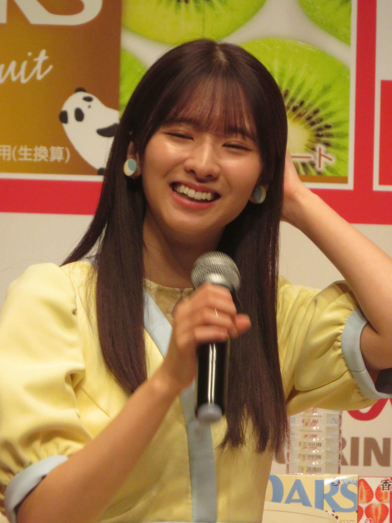 森永製菓「DARS新CM発表会」に出席した乃木坂46菅原咲月
