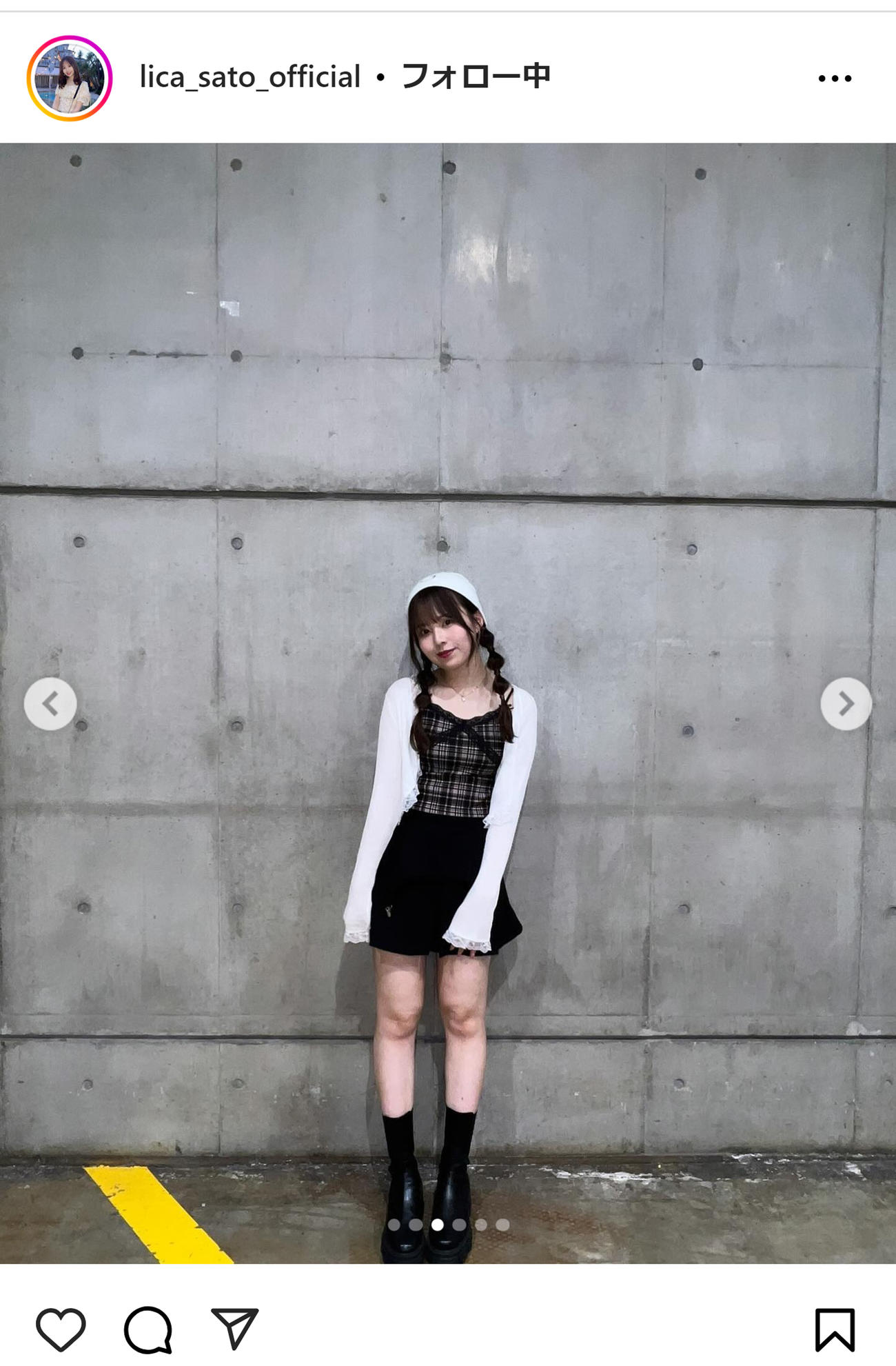 乃木坂46佐藤璃果のインスタグラムから