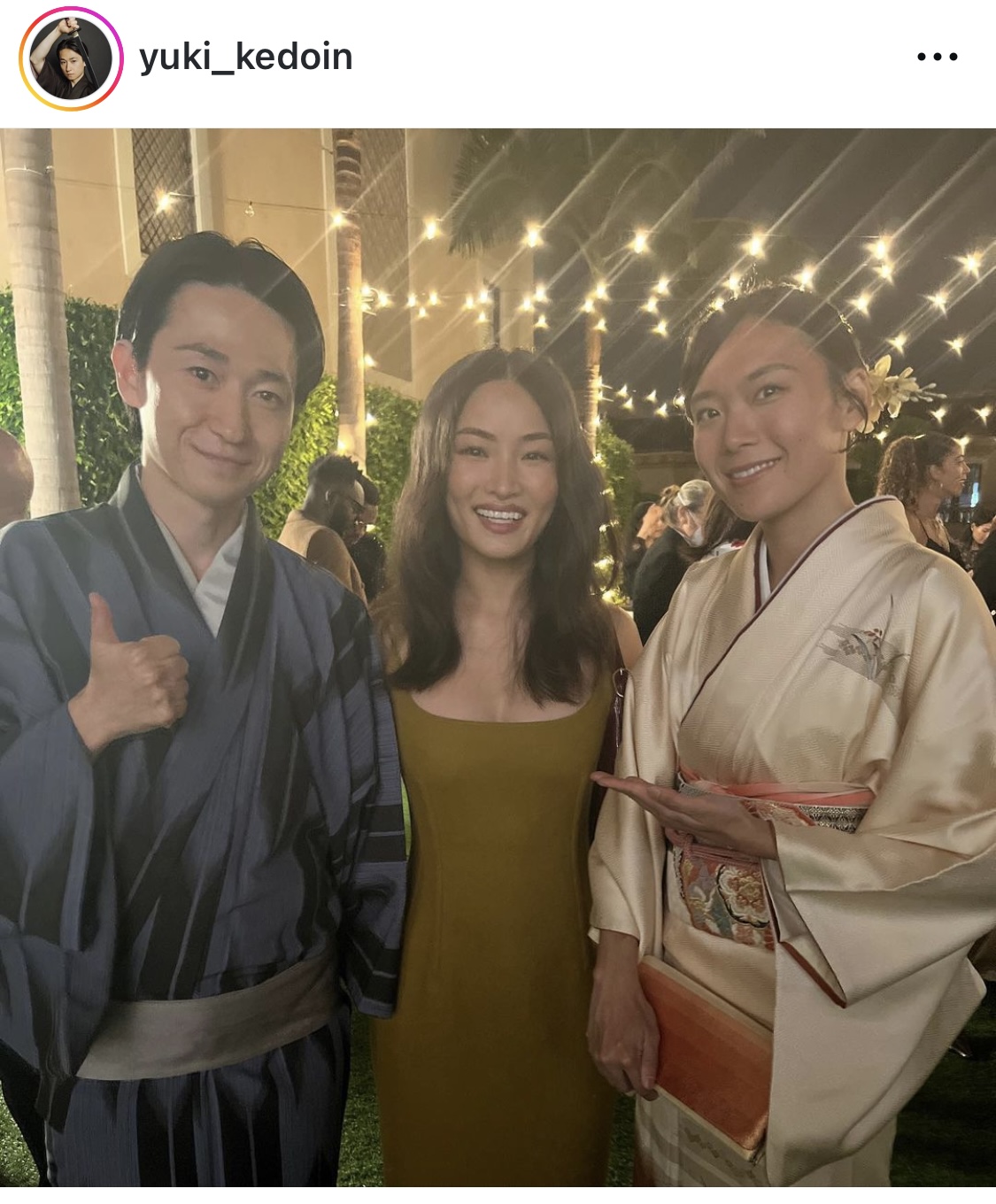 祁答院雄貴インスタグラムから